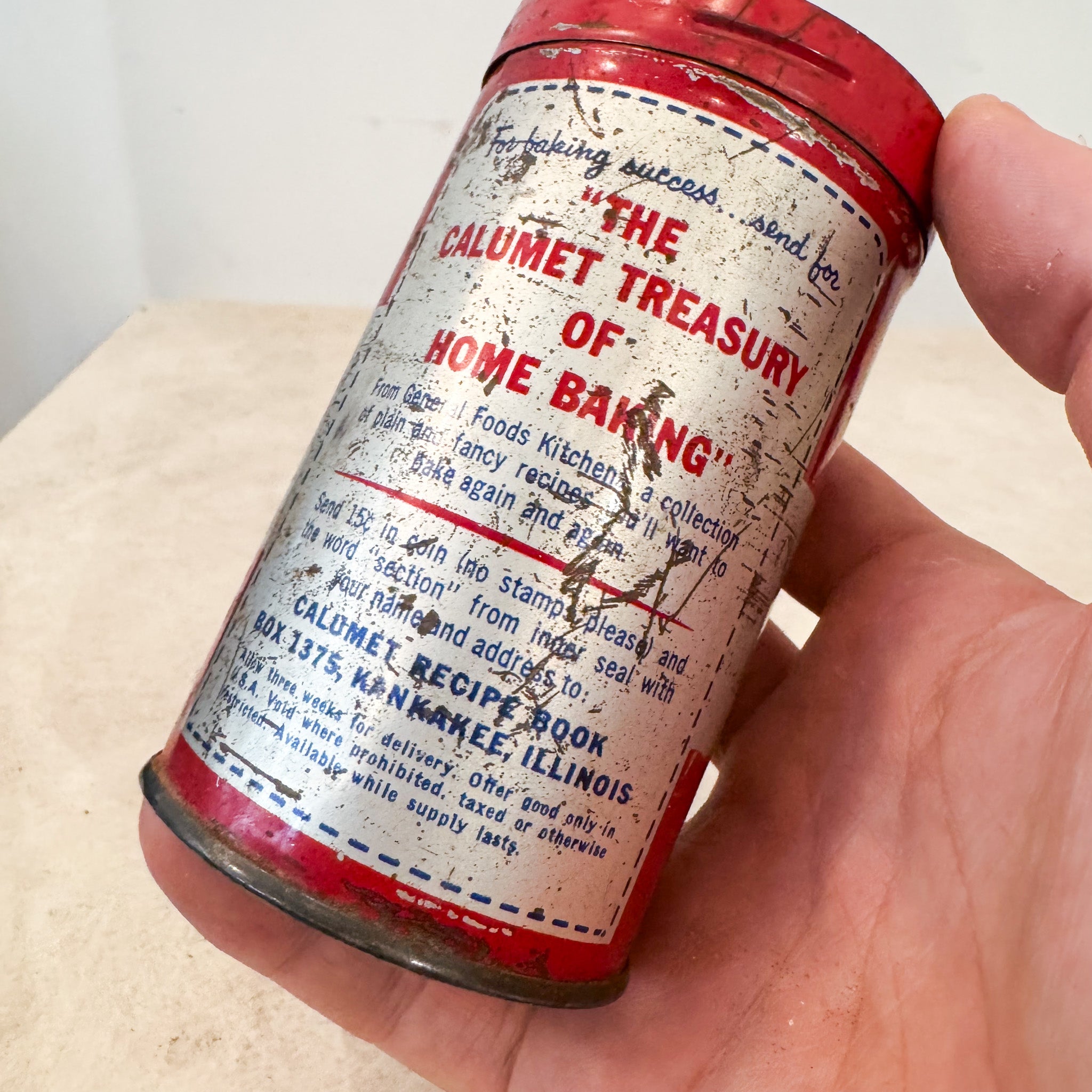 Calumet Baking Soda Tin Can / calumet 重曹のティン缶