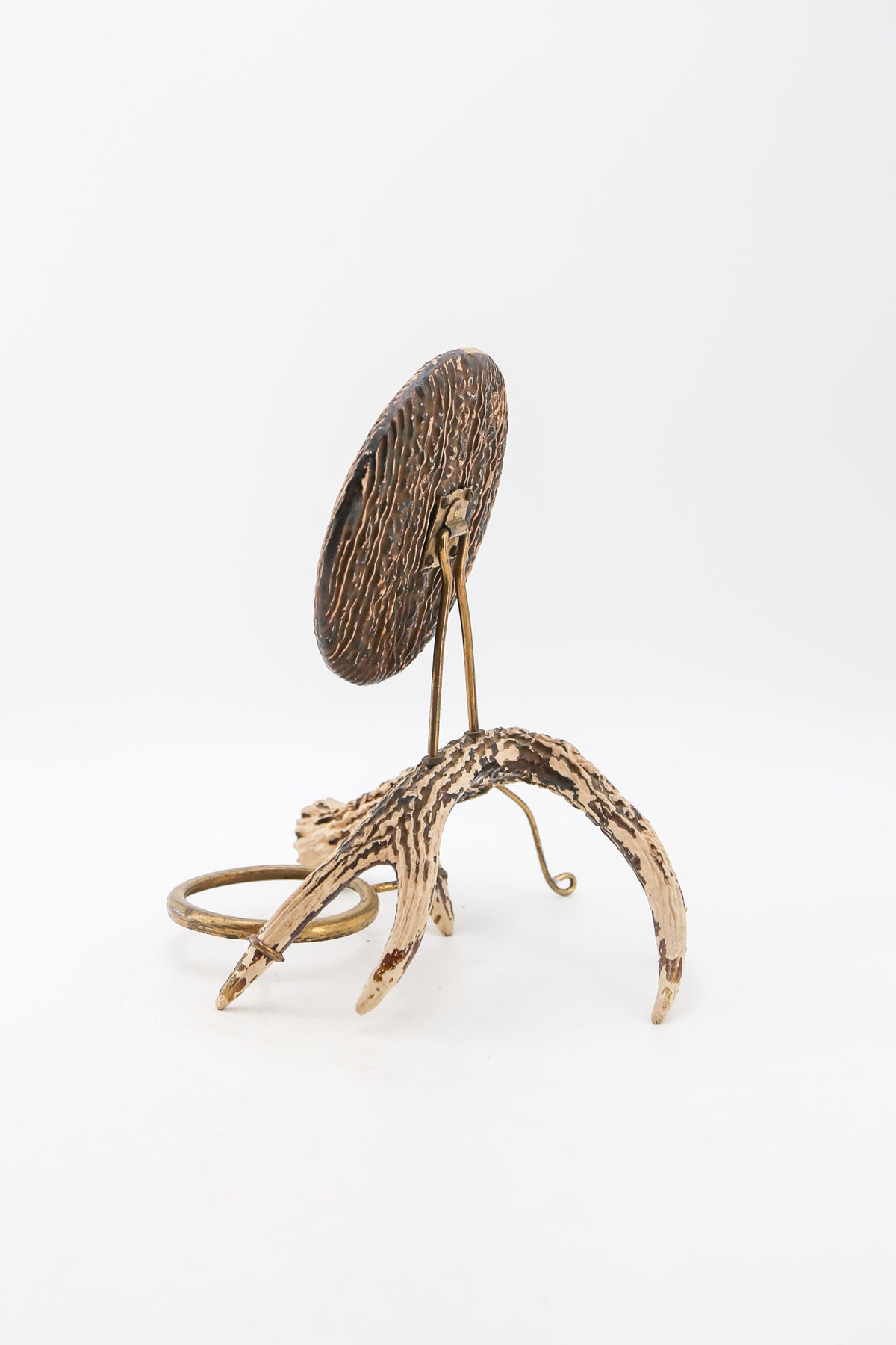 Horn Table Mirror / 鹿角 卓上ミラー