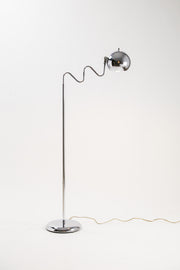 Chrome Wavy Arm Floor Light / クローム ウェイビー フロアライト