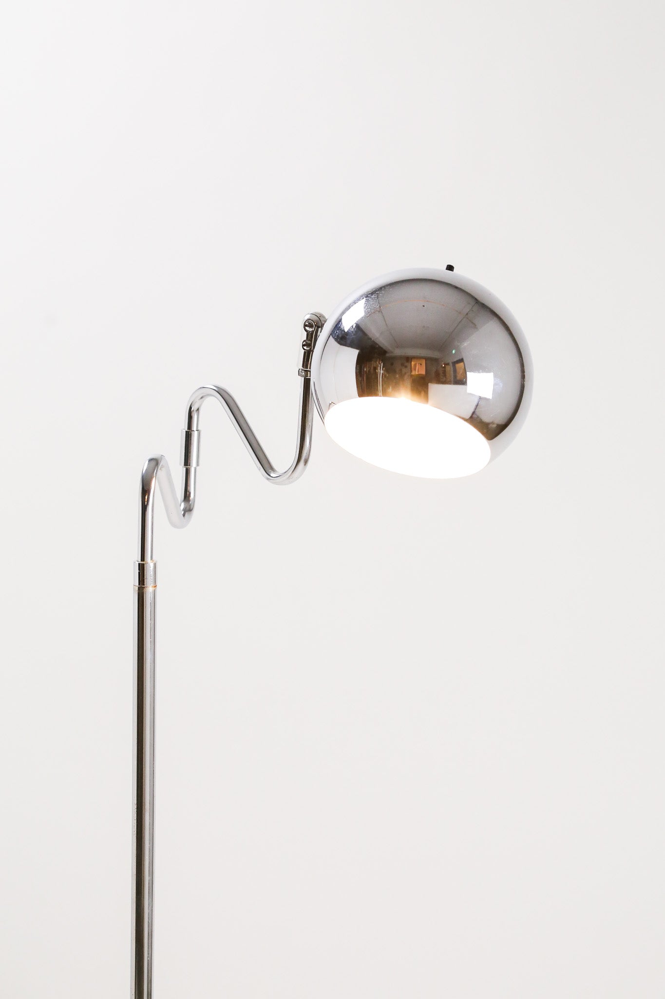 Chrome Wavy Arm Floor Light / クローム ウェイビー フロアライト
