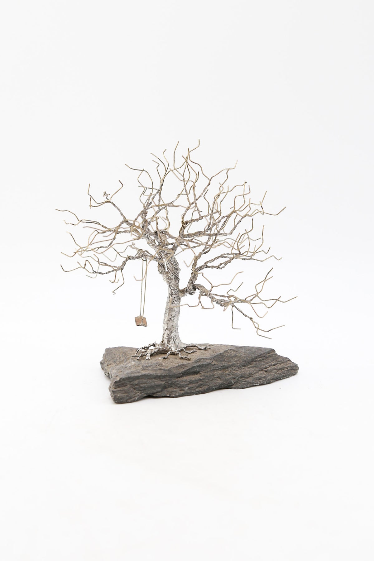Wire Tree Sculpture with Swing / ワイヤーツリーとブランコのオブジェ