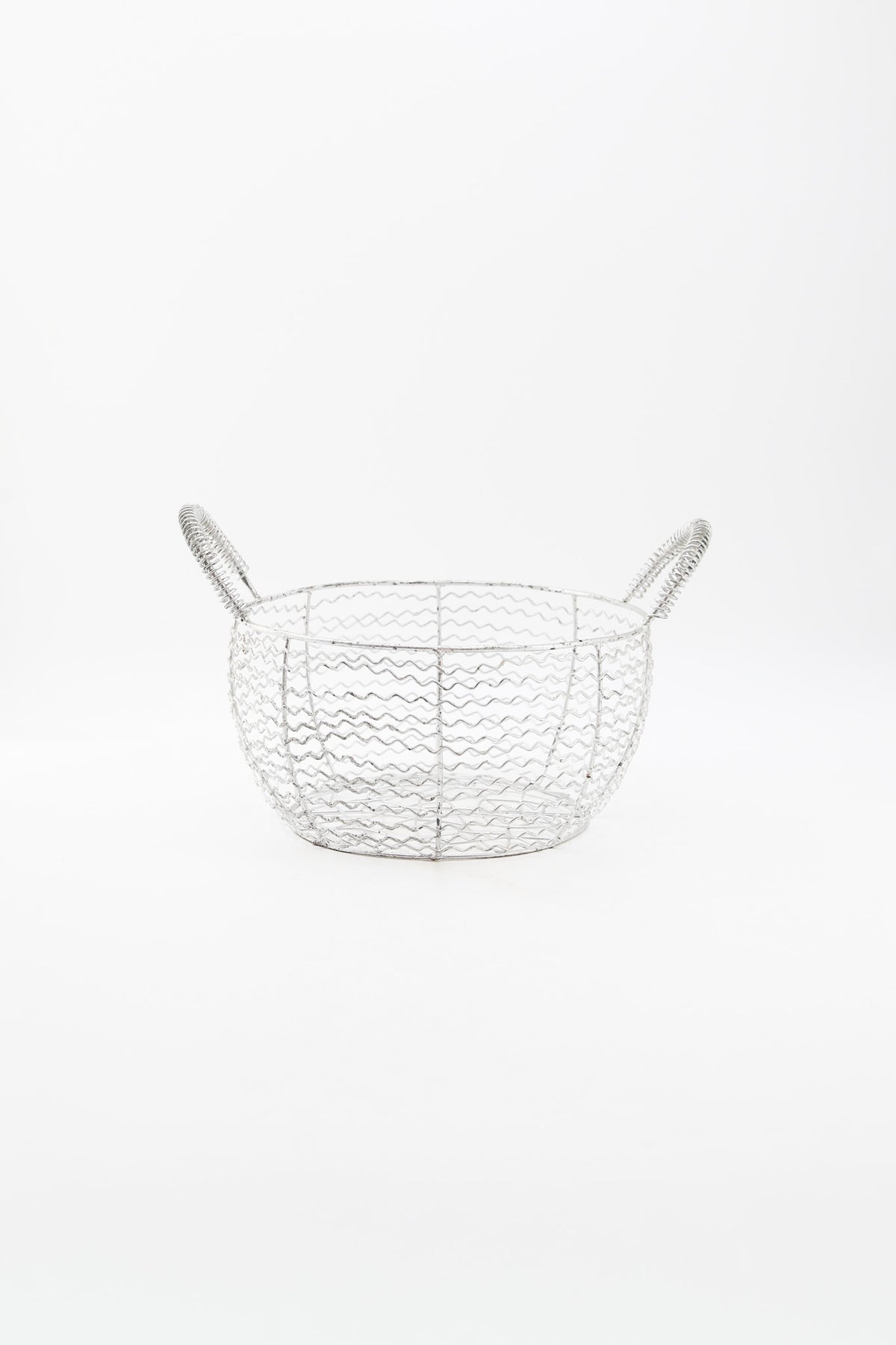 Wire Basket with Coil Handles / ワイヤーバスケット（コイルハンドル）