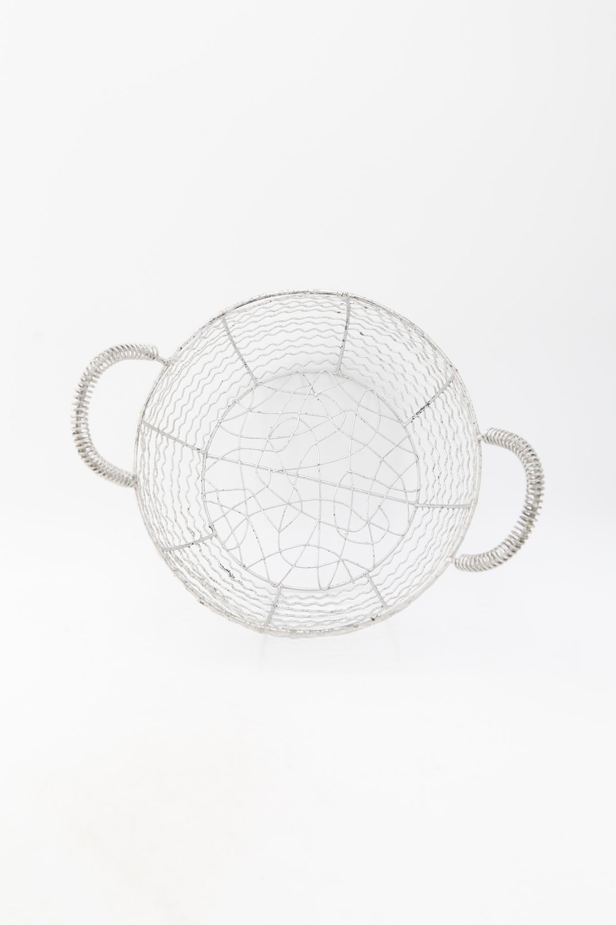 Wire Basket with Coil Handles / ワイヤーバスケット（コイルハンドル）