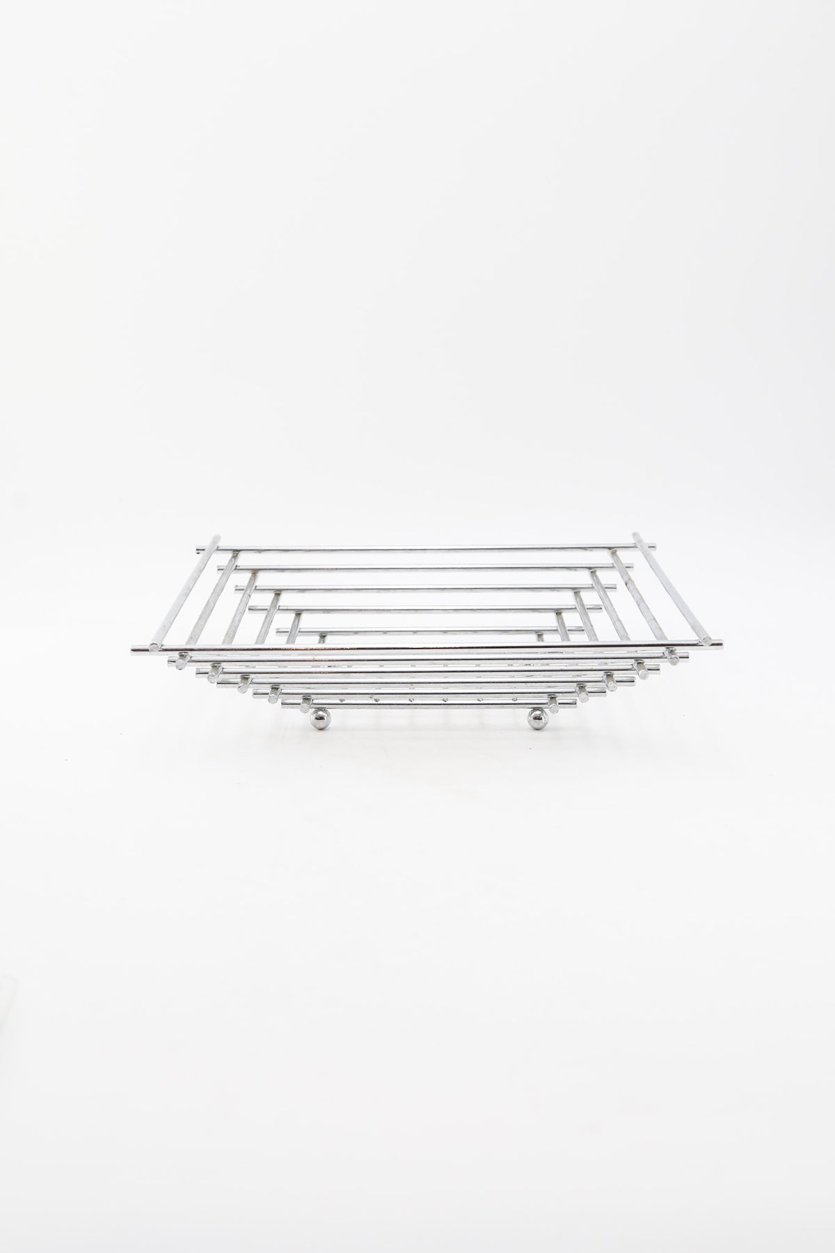 Chrome Wire Square Basket / クロームワイヤー スクエアバスケット
