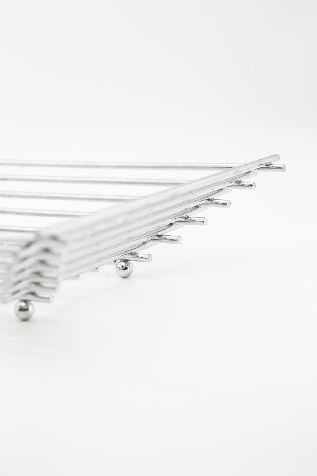 Chrome Wire Square Basket / クロームワイヤー スクエアバスケット