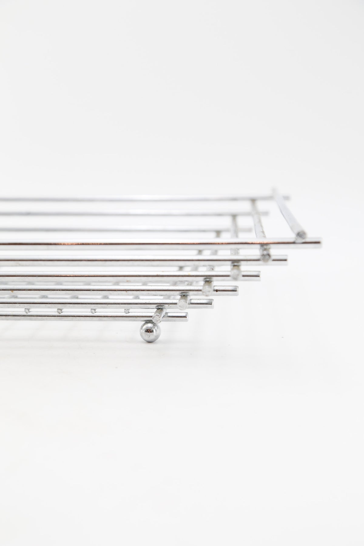Chrome Wire Square Basket / クロームワイヤー スクエアバスケット