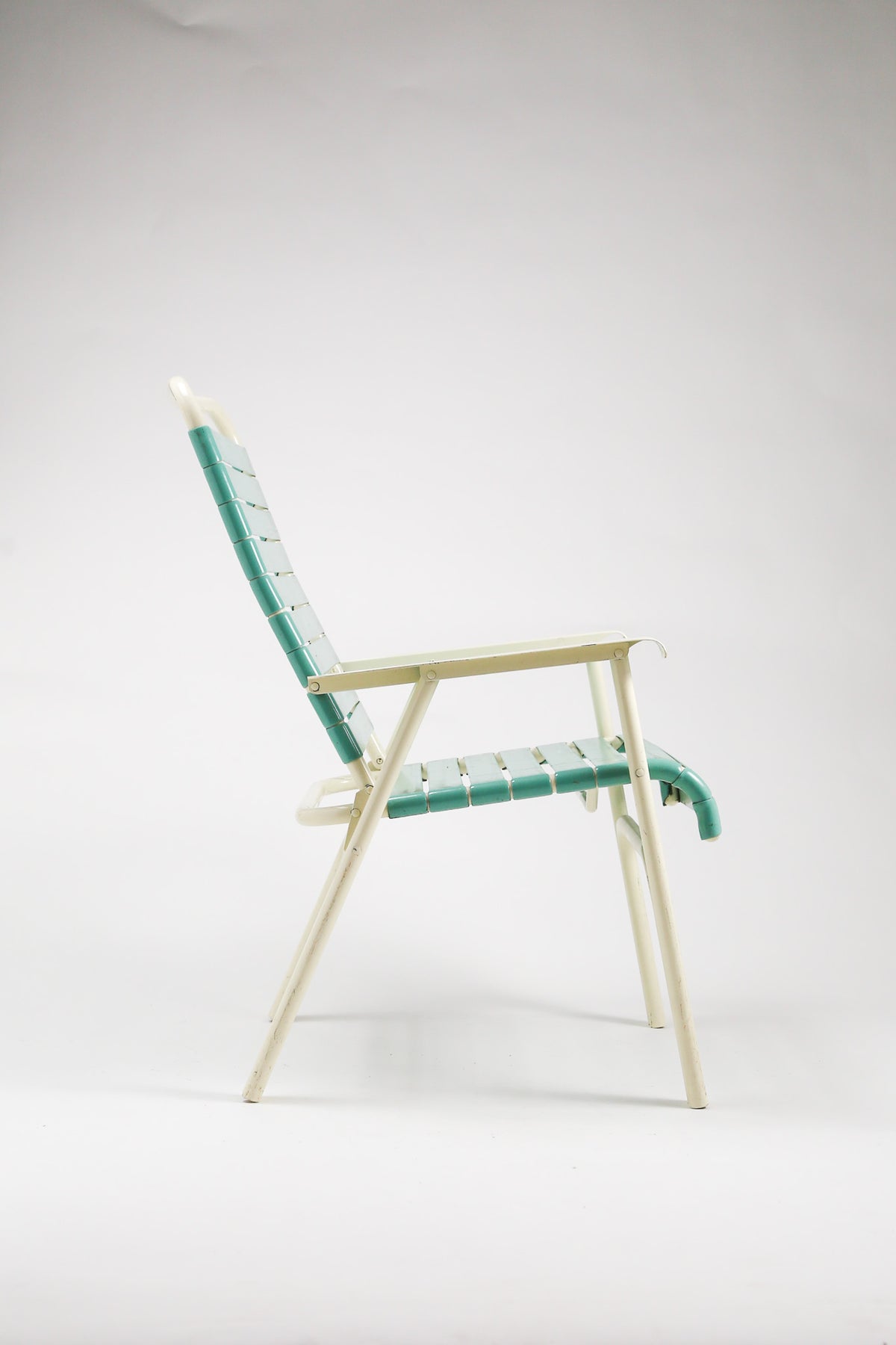 Vintage Folding Vinyl Strap Chaise Chair by TELESCOPE Co. / ヴィンテージ フォールディング アームチェア
