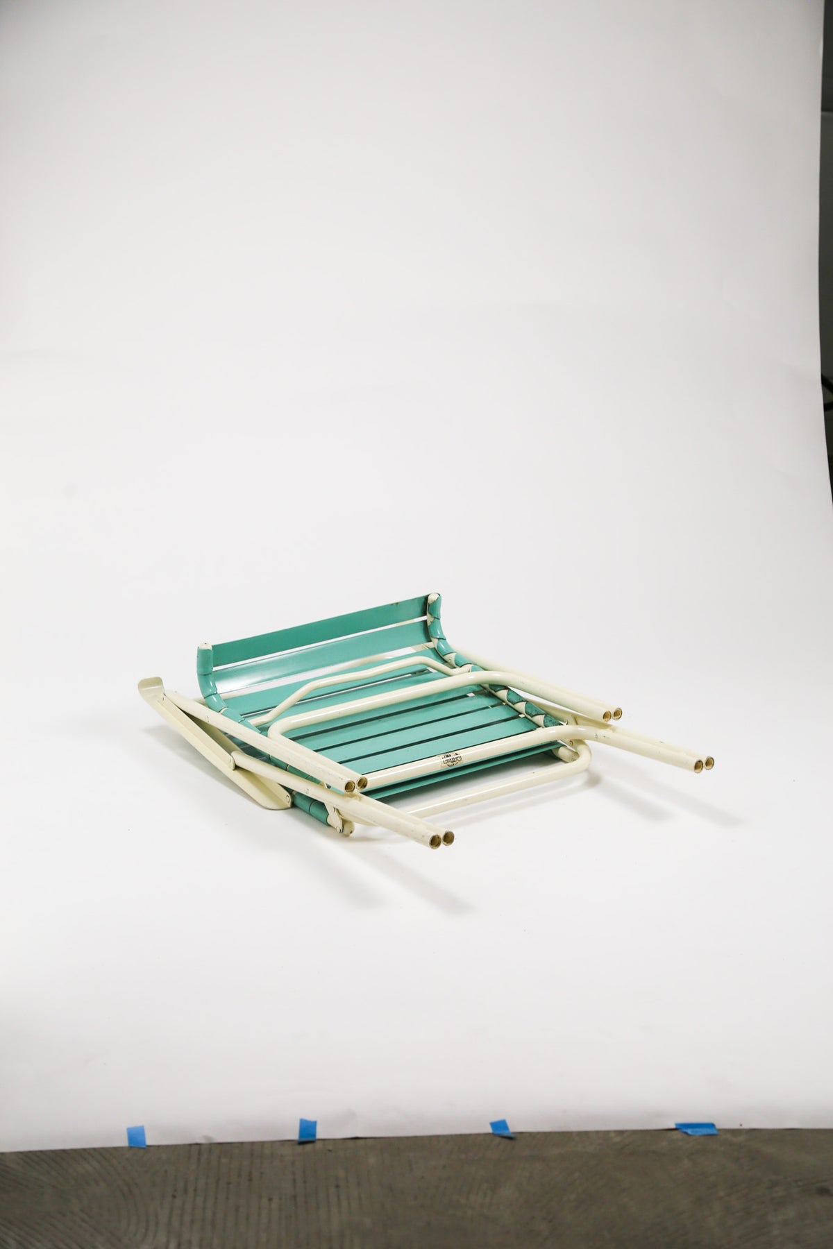 Vintage Folding Vinyl Strap Chaise Chair by TELESCOPE Co. / ヴィンテージ フォールディング アームチェア