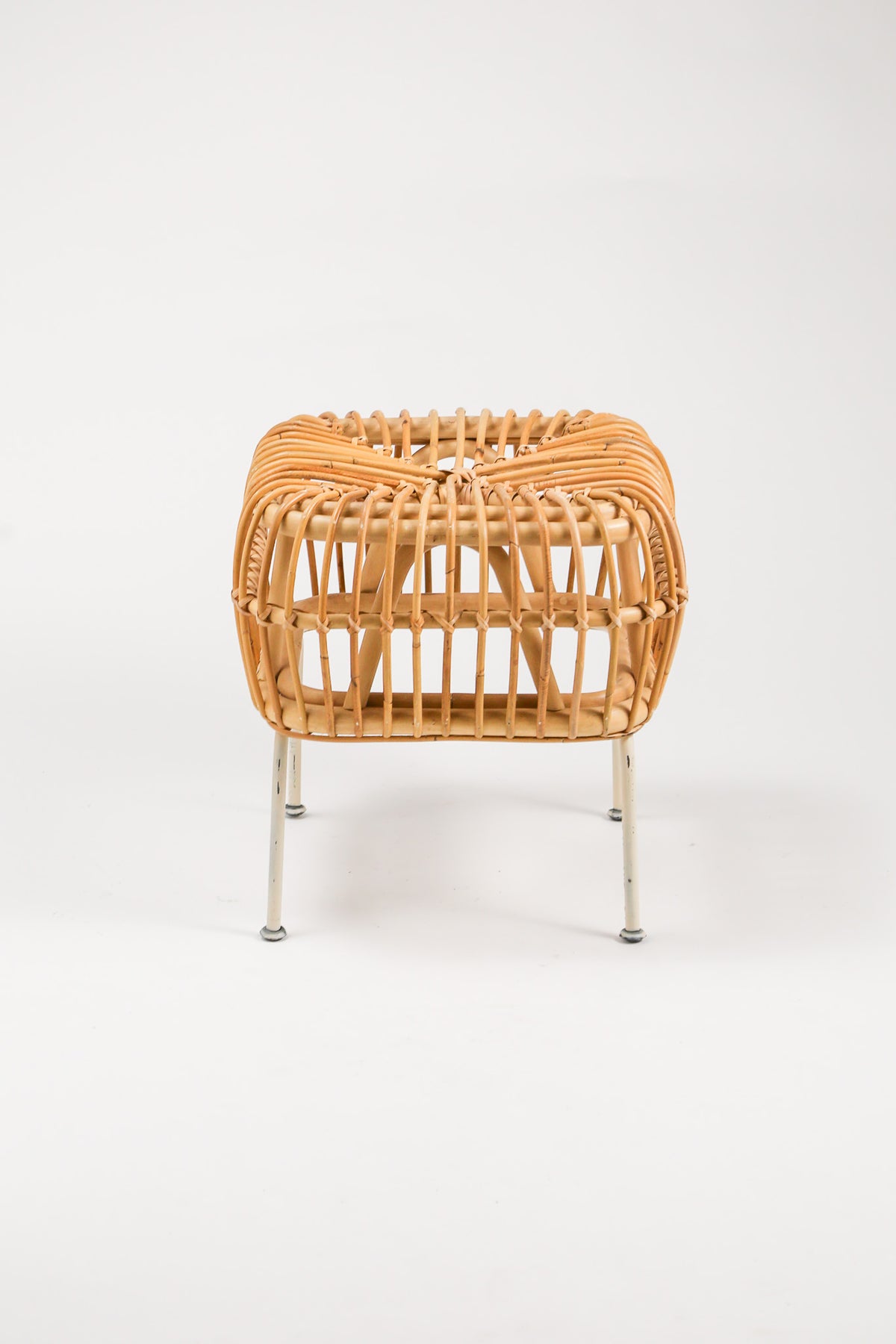 Rattan & Steel Stool / ラタン＆スチール スツール