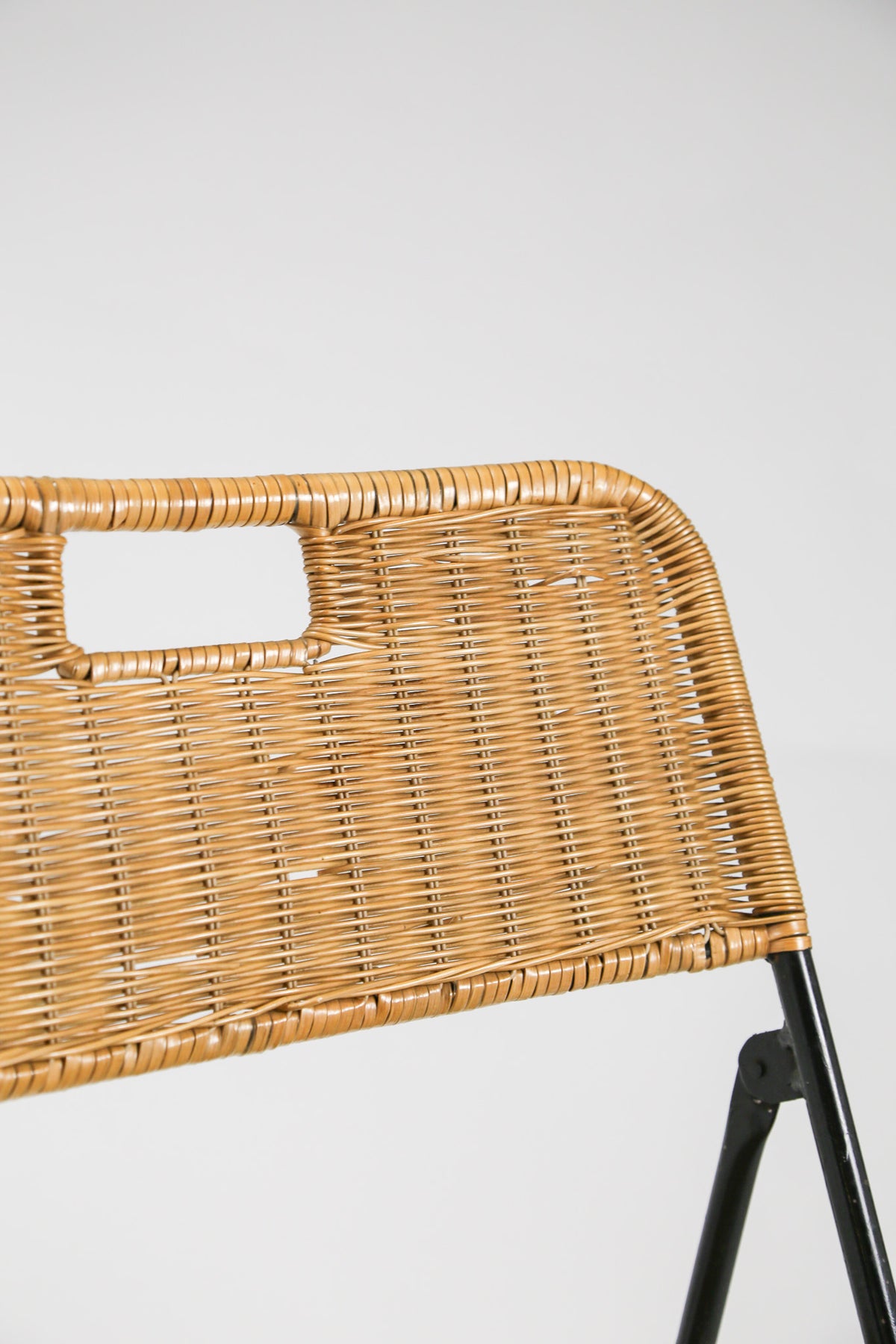 Rattan & Steel Folding Chair / ラタン＆スチール フォールディングチェア