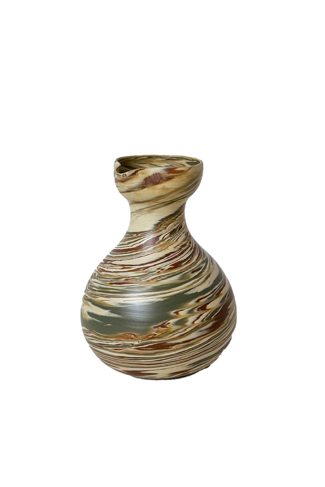 Marble Pottery sake bottle / 練り込みのとっくり