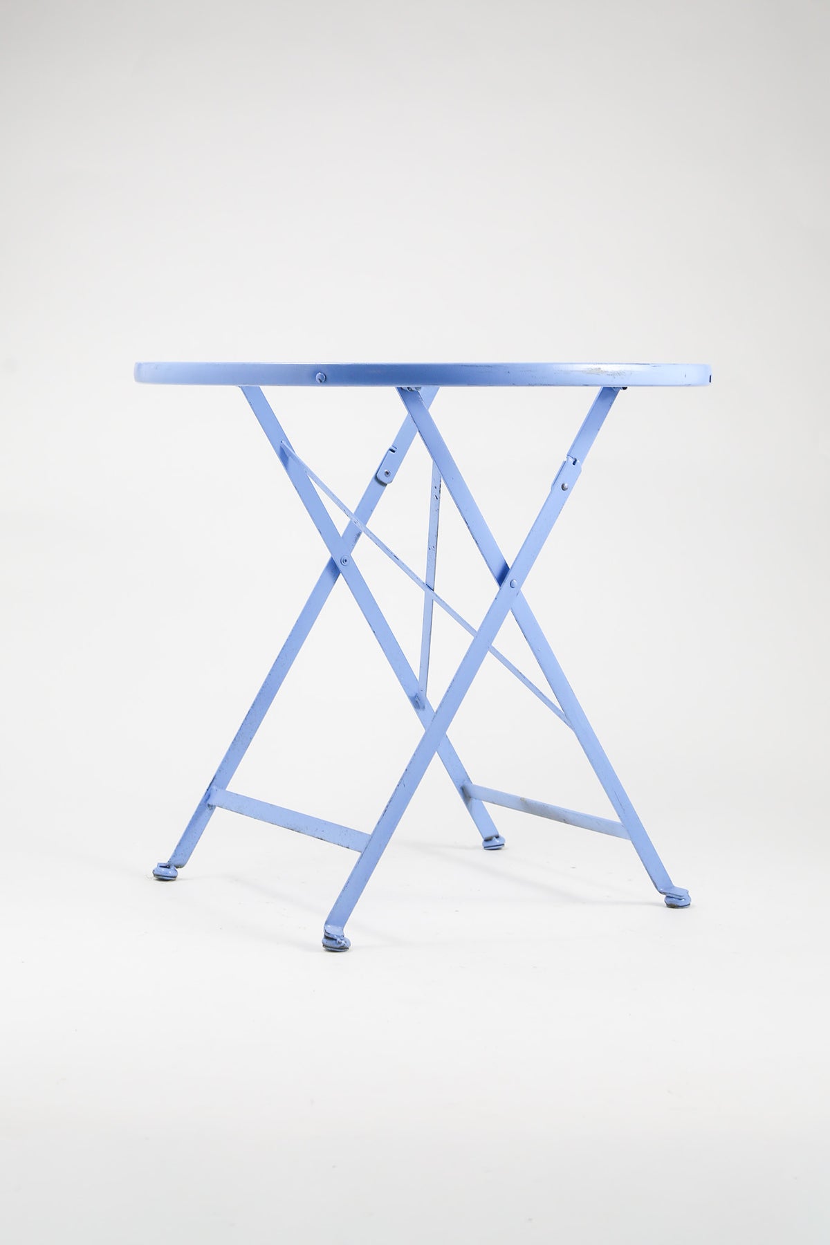 Folding Cafe Table with Glass Top / ガラス天板 フォールディングカフェテーブル