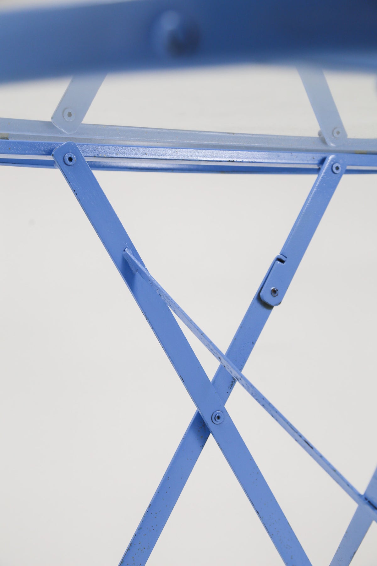 Folding Cafe Table with Glass Top / ガラス天板 フォールディングカフェテーブル