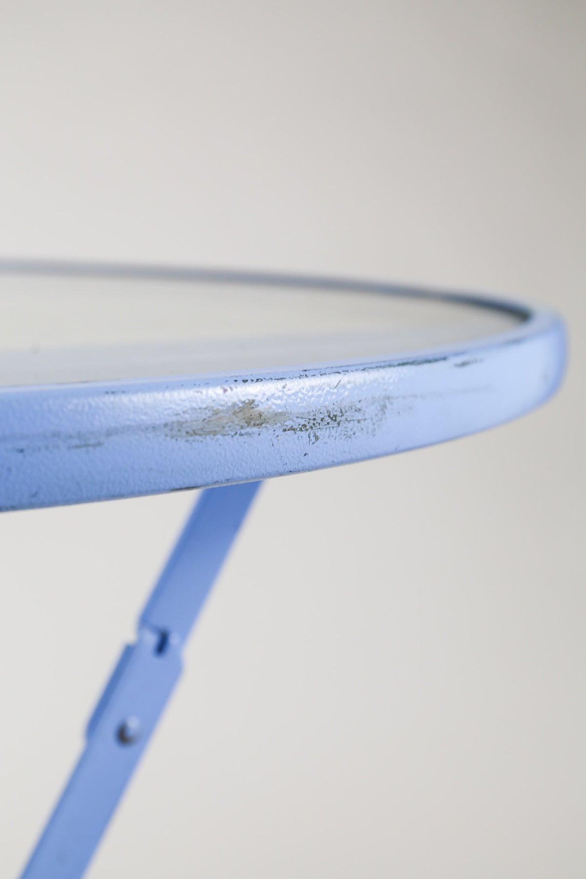 Folding Cafe Table with Glass Top / ガラス天板 フォールディングカフェテーブル