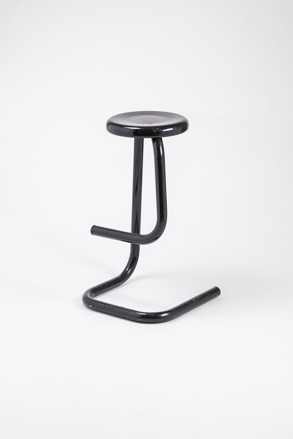 Vintage Postmodern Steel Cantilever Bar Stool / ヴィンテージ ポストモダン スチール カンチレバー バースツール