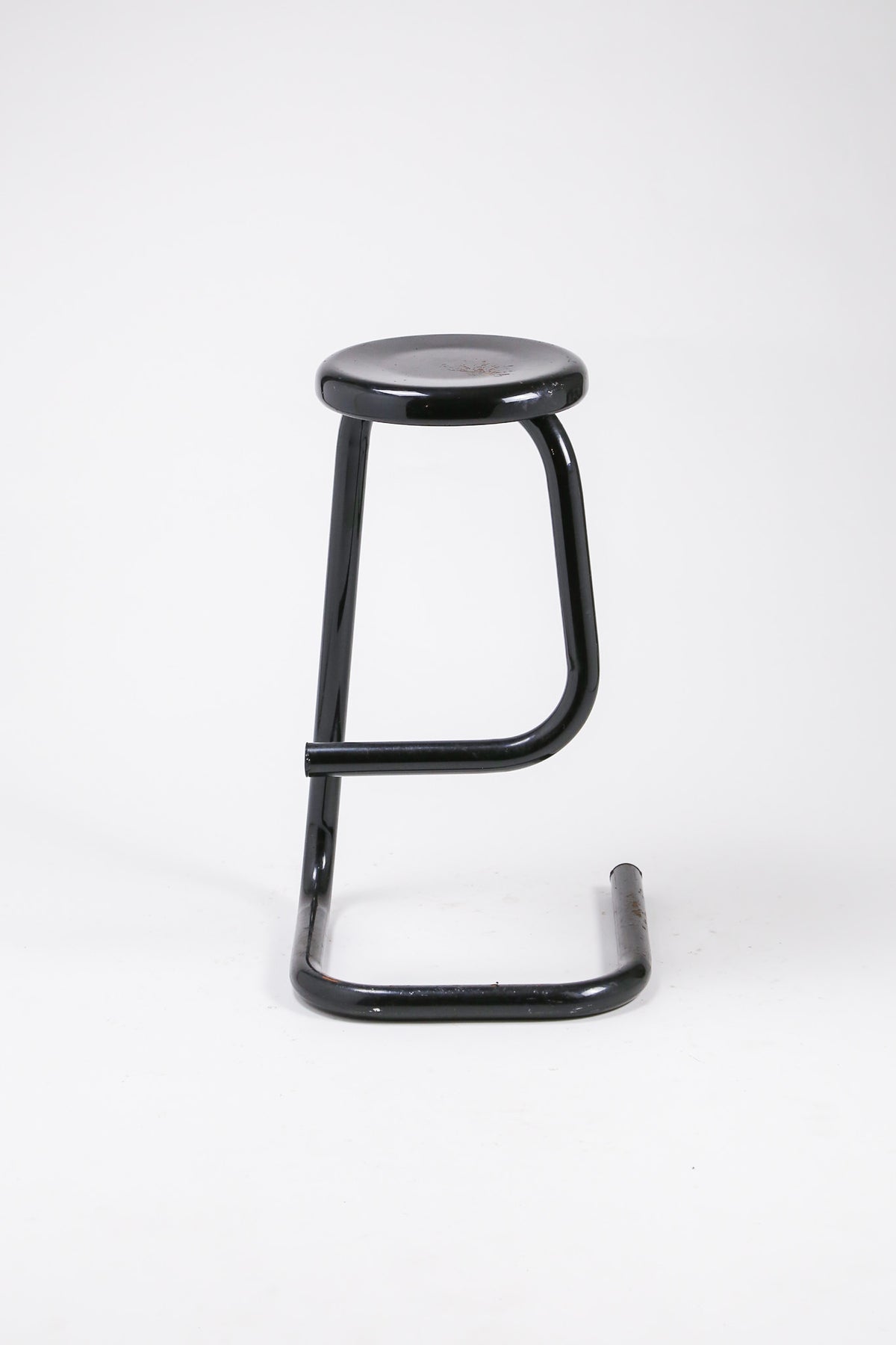 Vintage Postmodern Steel Cantilever Bar Stool / ヴィンテージ ポストモダン スチール カンチレバー バースツール