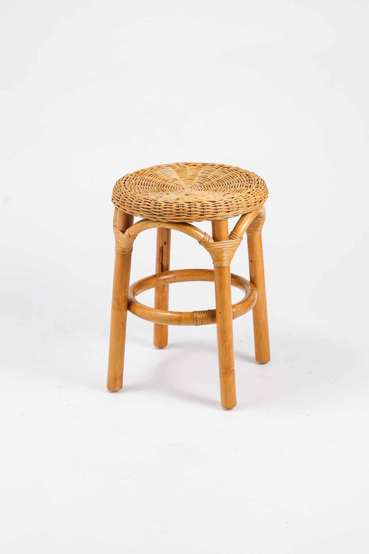 Vintage Rattan Stool / ヴィンテージ ラタンスツール