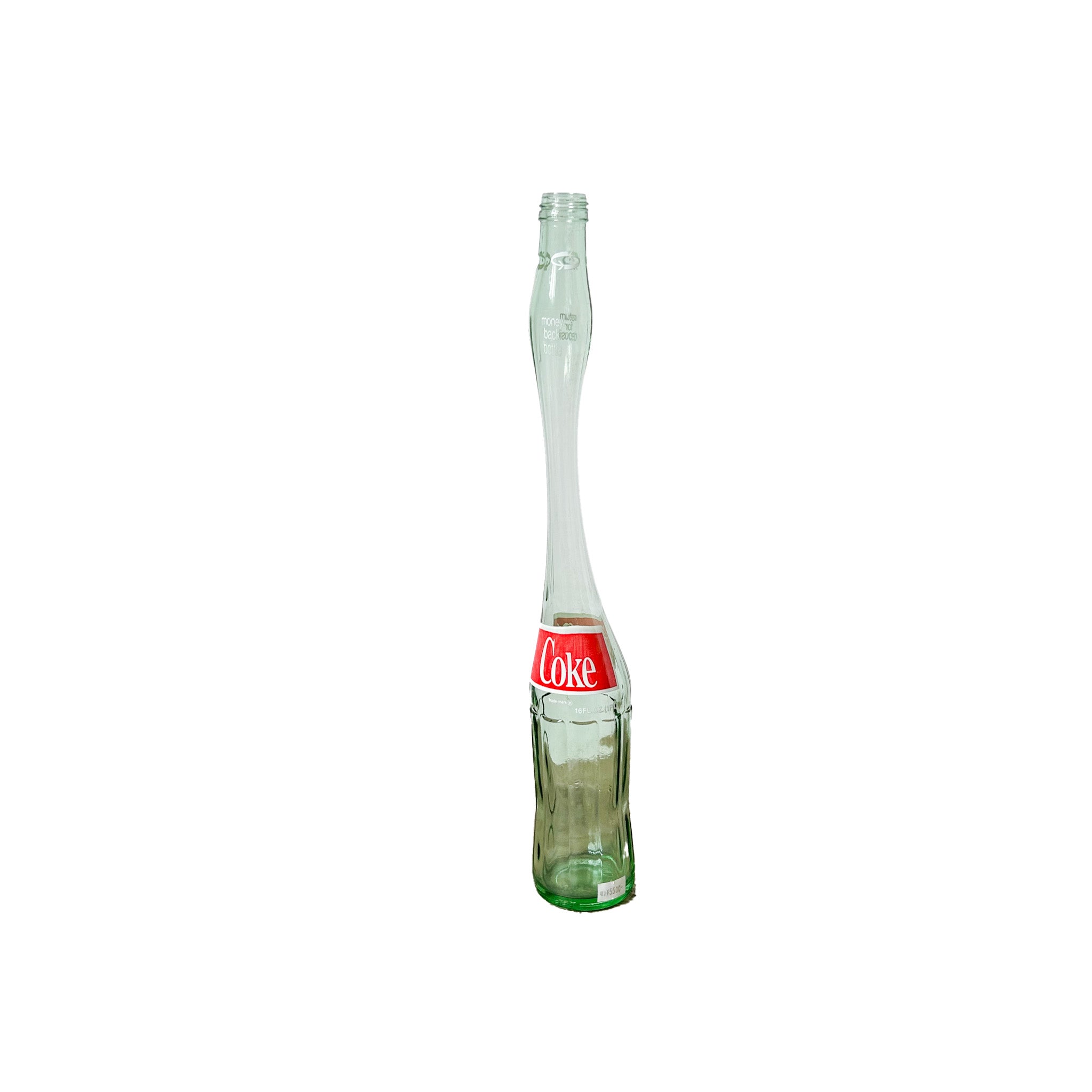 Stretched Glass Bottle "coca-cola"/ ねじりボトル