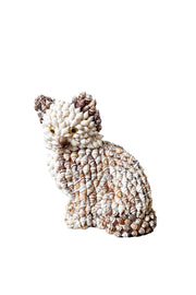 Seashell Cat Figurine / 貝殻アートの猫