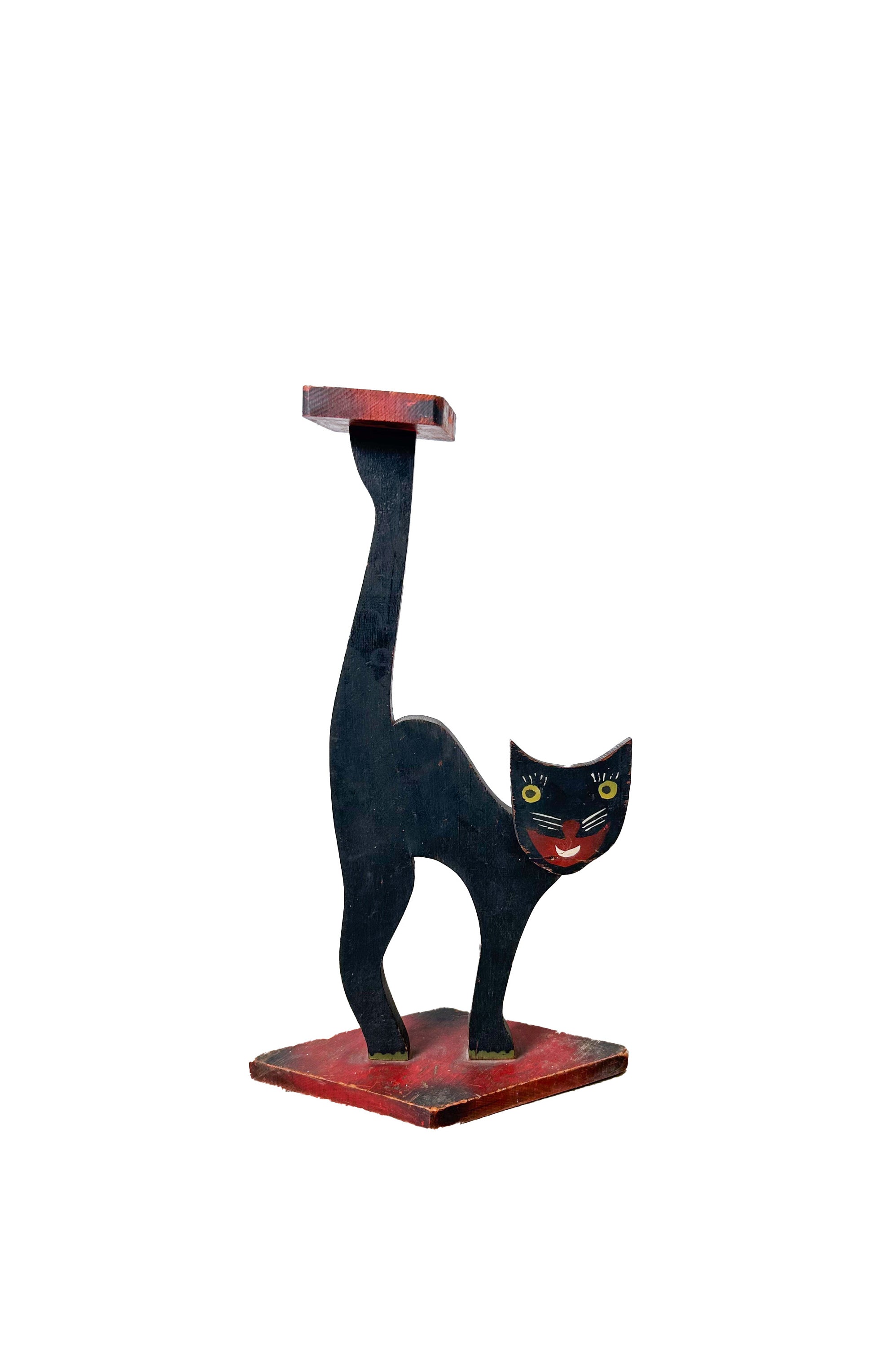 Wooden Cat Stand / 木製猫のスタンド