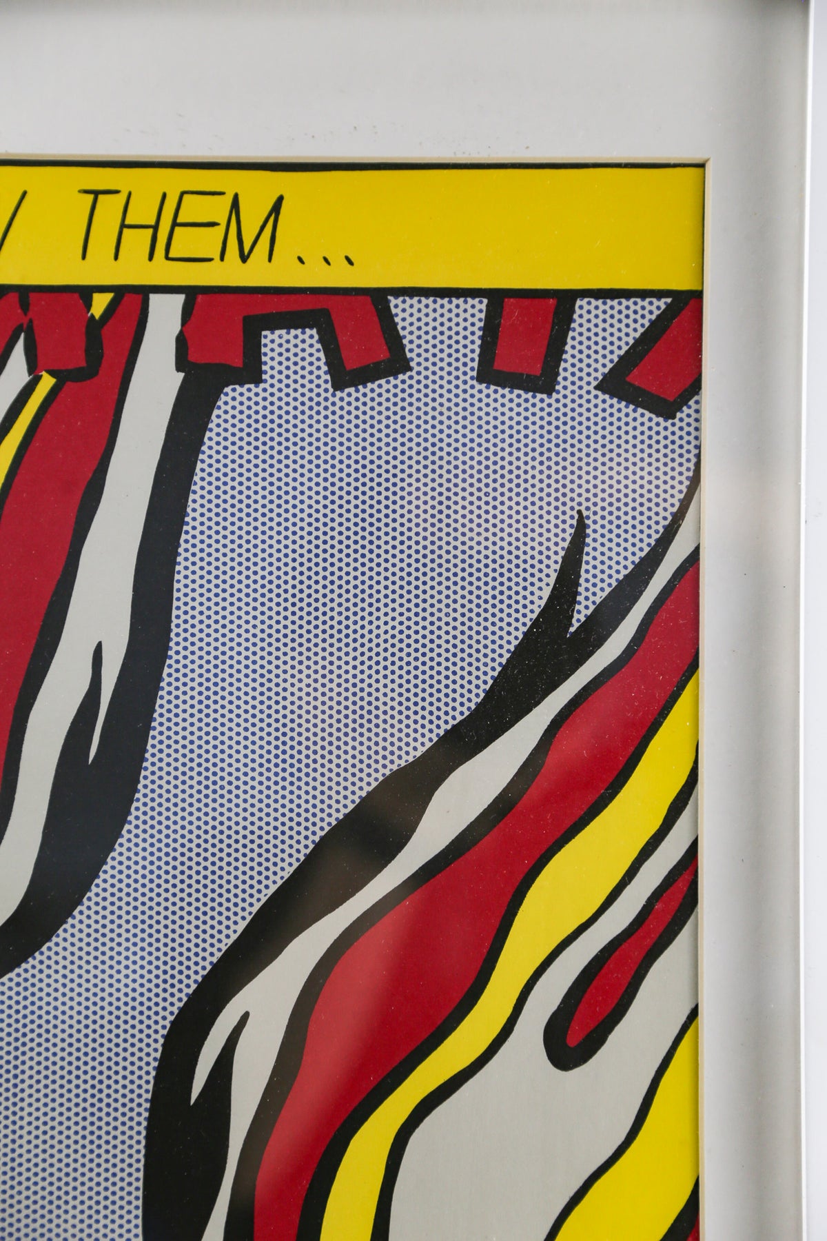 Roy Lichtenstein "As I Opened Fire" (Panel C) Poster / ロイ・リキテンスタイン "As I Opened Fire" ポスター