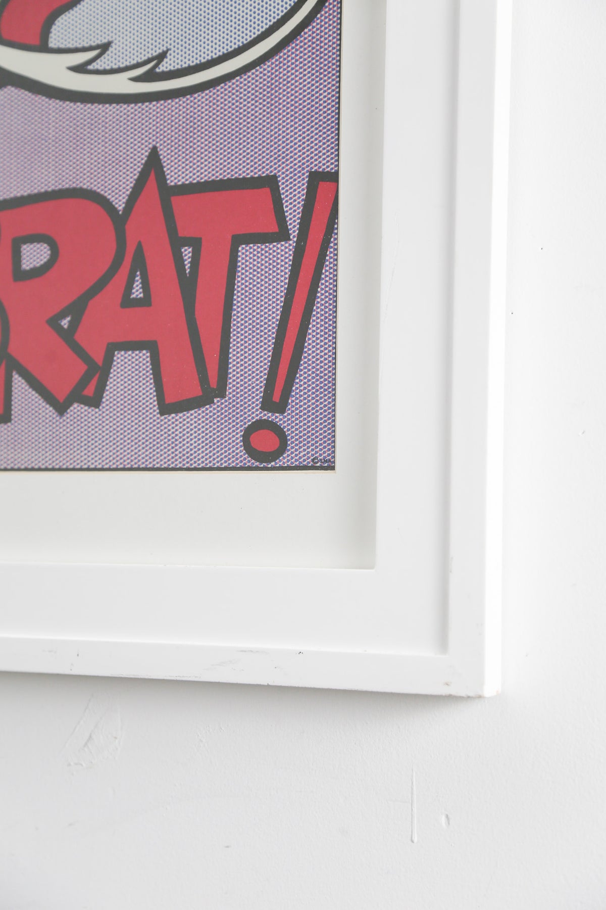 Roy Lichtenstein "As I Opened Fire" (Panel A) Poster / ロイ・リキテンスタイン "As I Opened Fire" ポスター