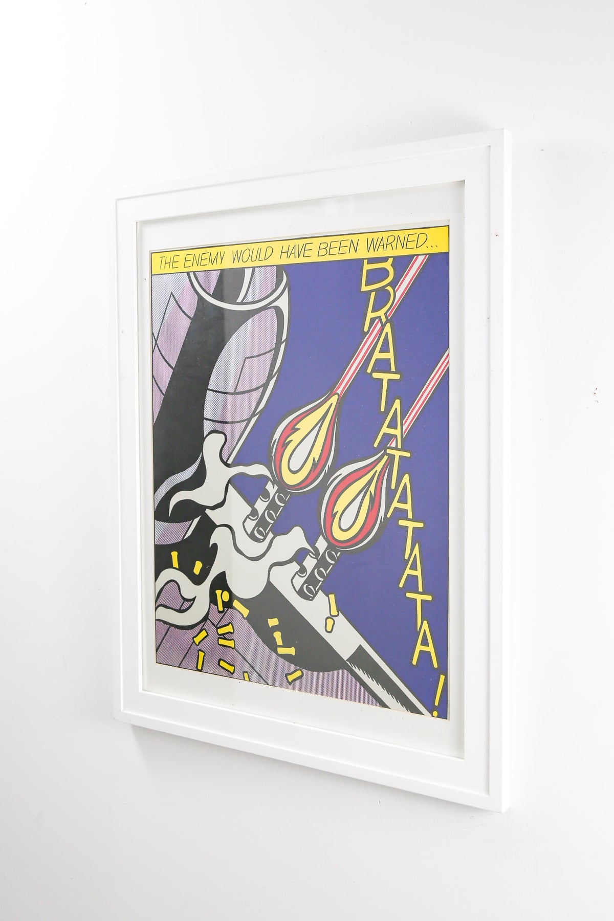 Roy Lichtenstein "As I Opened Fire" (Panel B) Poster / ロイ・リキテンスタイン "As I Opened Fire" ポスター