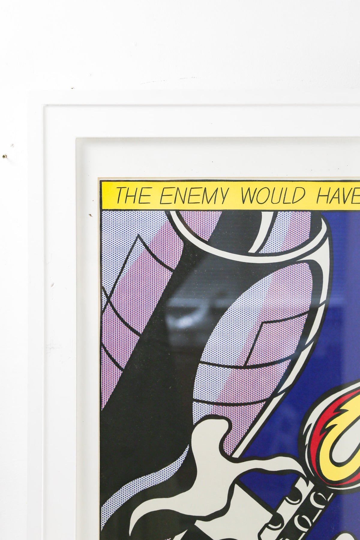 Roy Lichtenstein "As I Opened Fire" (Panel B) Poster / ロイ・リキテンスタイン "As I Opened Fire" ポスター