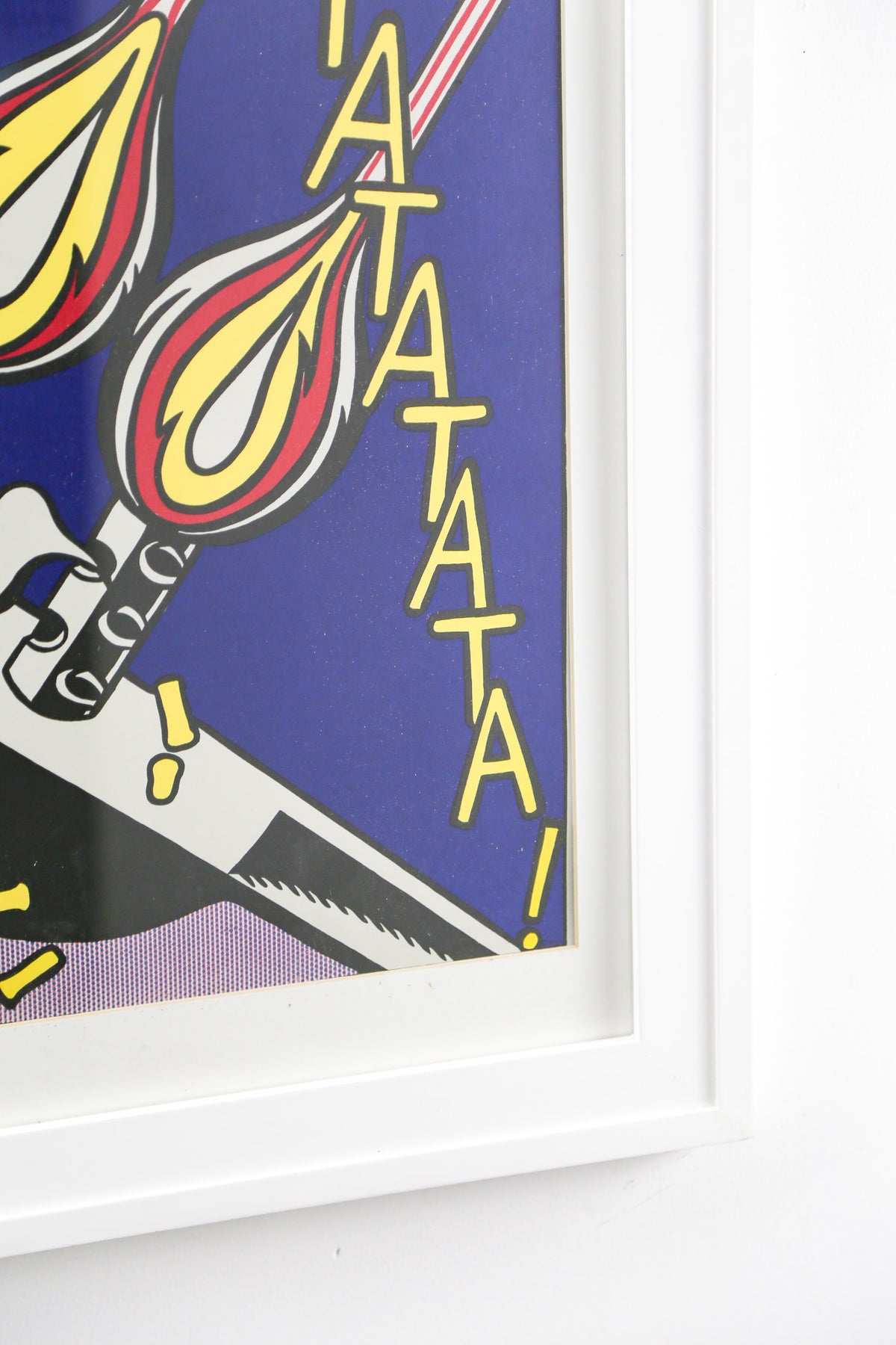 Roy Lichtenstein "As I Opened Fire" (Panel B) Poster / ロイ・リキテンスタイン "As I Opened Fire" ポスター