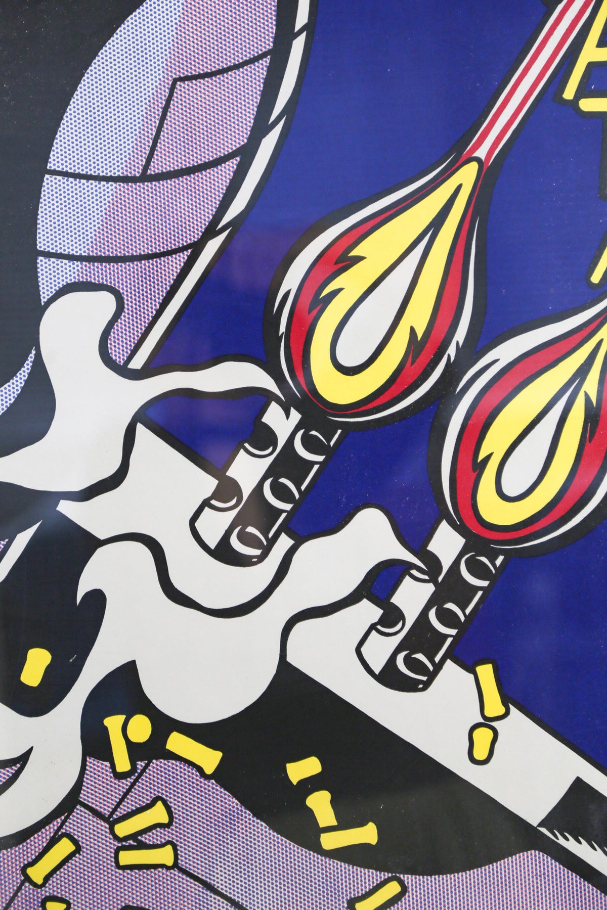 Roy Lichtenstein "As I Opened Fire" (Panel B) Poster / ロイ・リキテンスタイン "As I Opened Fire" ポスター