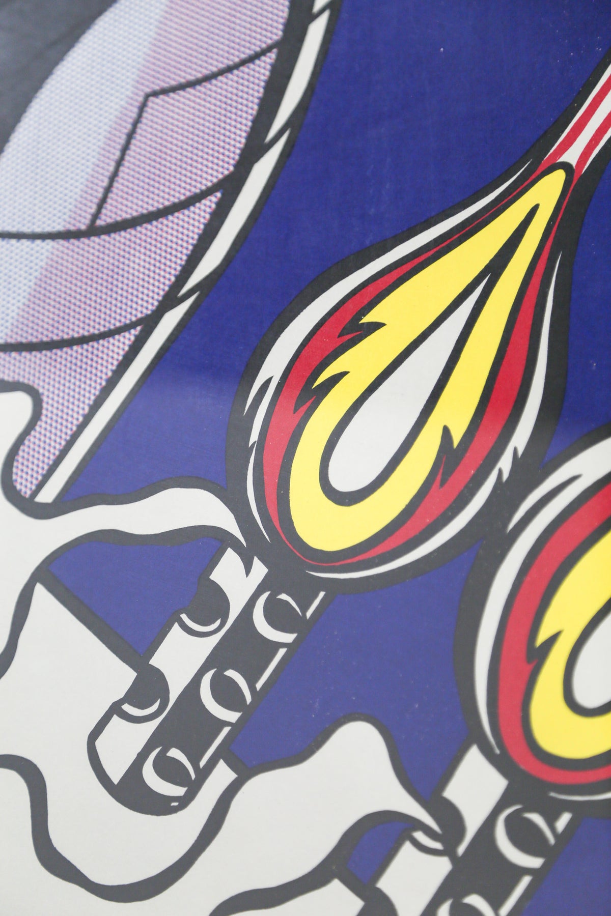 Roy Lichtenstein "As I Opened Fire" (Panel B) Poster / ロイ・リキテンスタイン "As I Opened Fire" ポスター