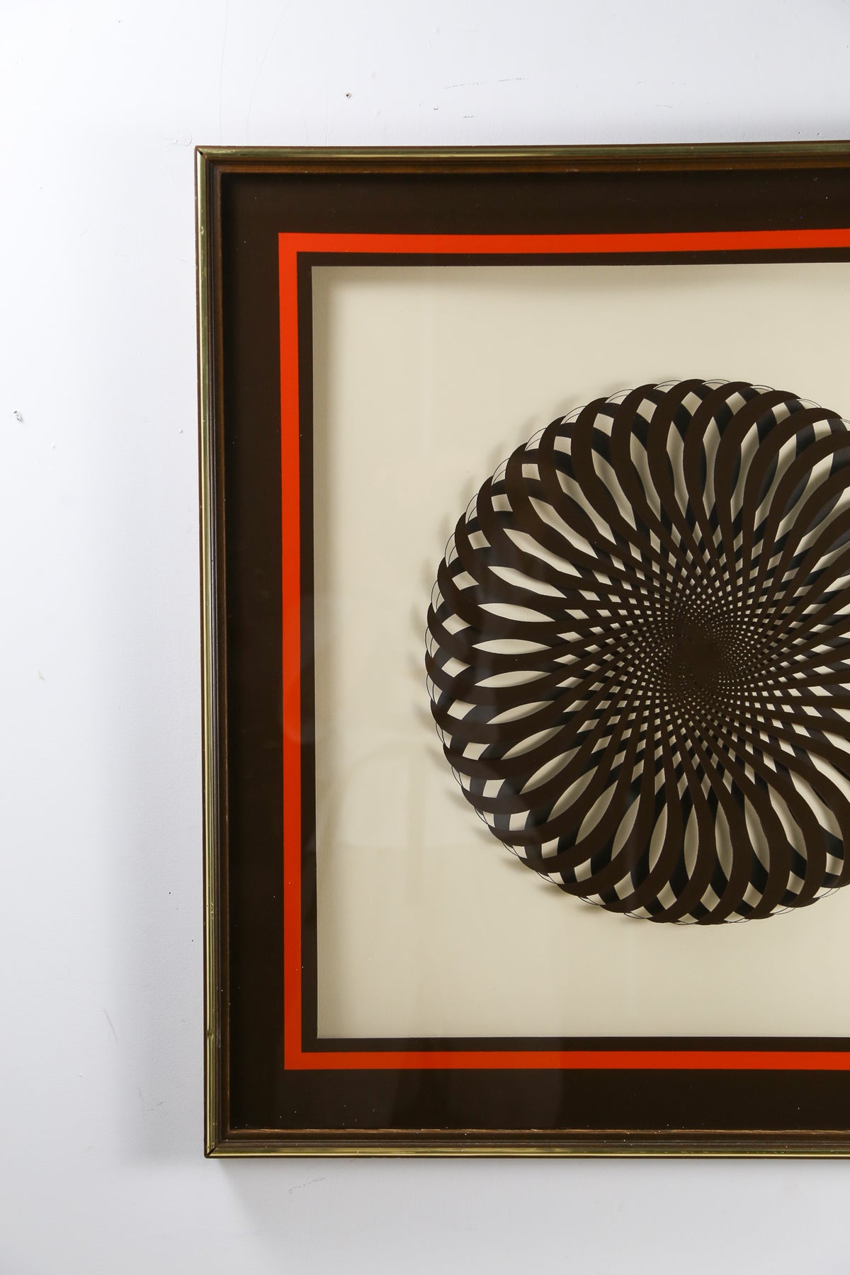 Windsor Art Products Optical Wall Art "Swirl Brown" / 70s オプティカル ウォールアート "スワール ブラウン"