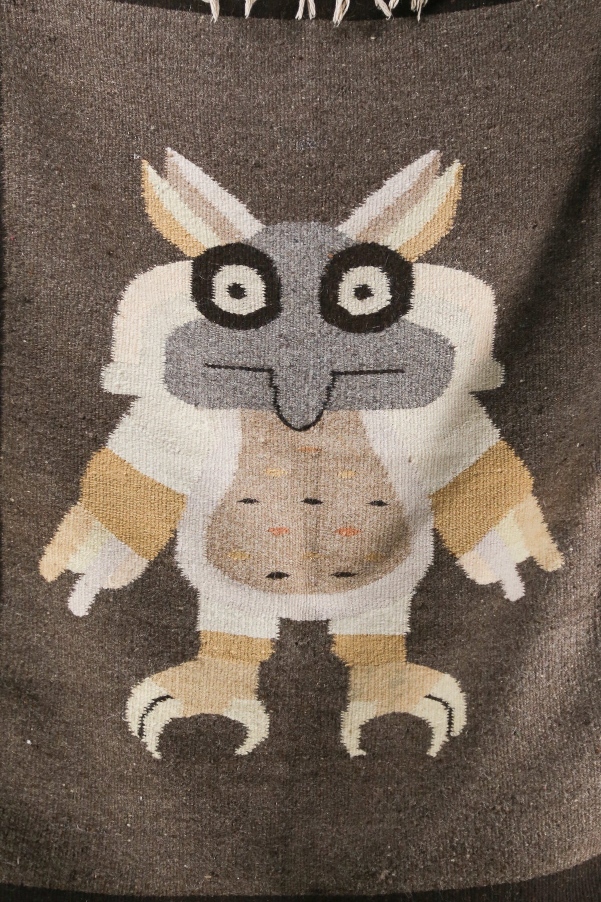 Vintage Owl Tapestry Rug / ヴィンテージ フクロウ タペストリー ラグ