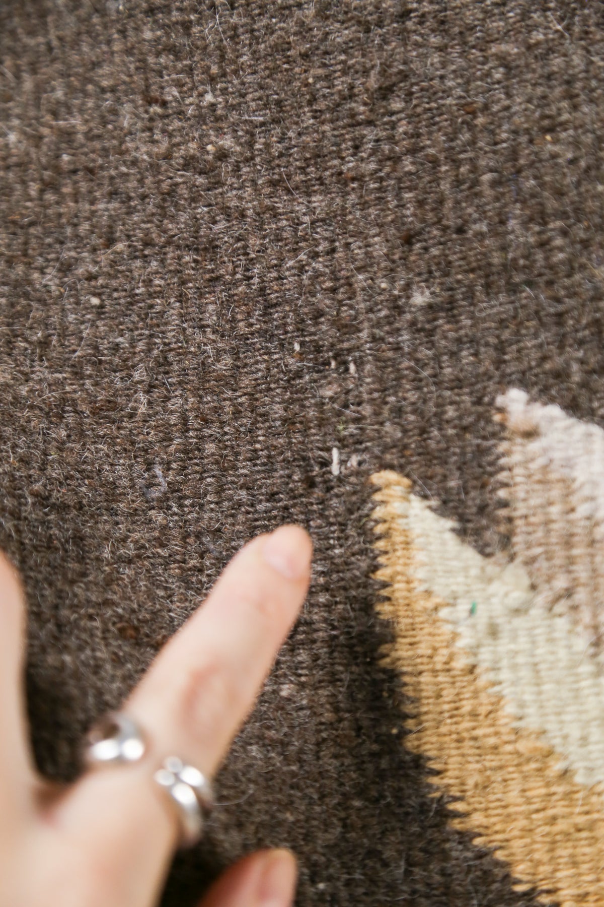 Vintage Owl Tapestry Rug / ヴィンテージ フクロウ タペストリー ラグ