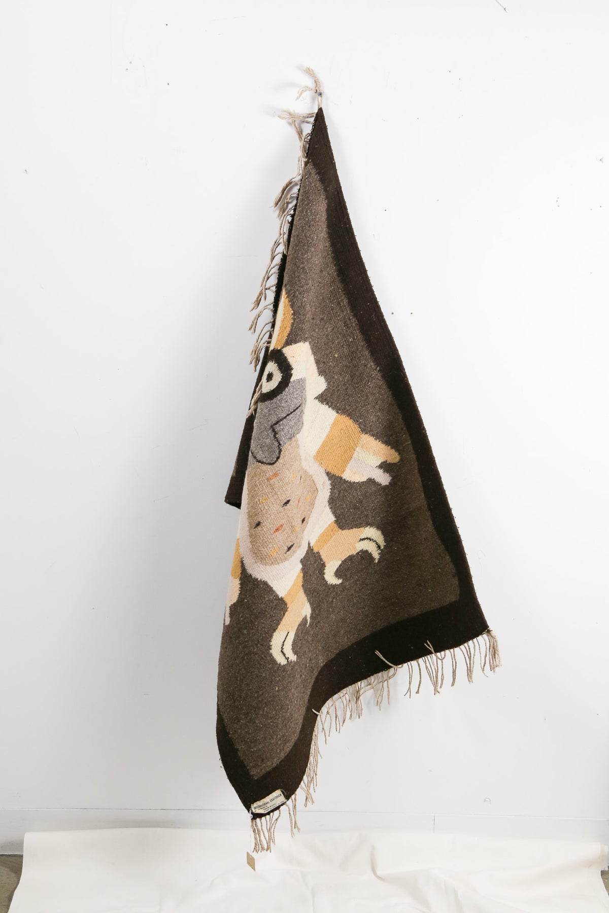Vintage Owl Tapestry Rug / ヴィンテージ フクロウ タペストリー ラグ