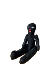 Handmade Black Rag Dall / ハンドメイド黒いぬいぐるみ