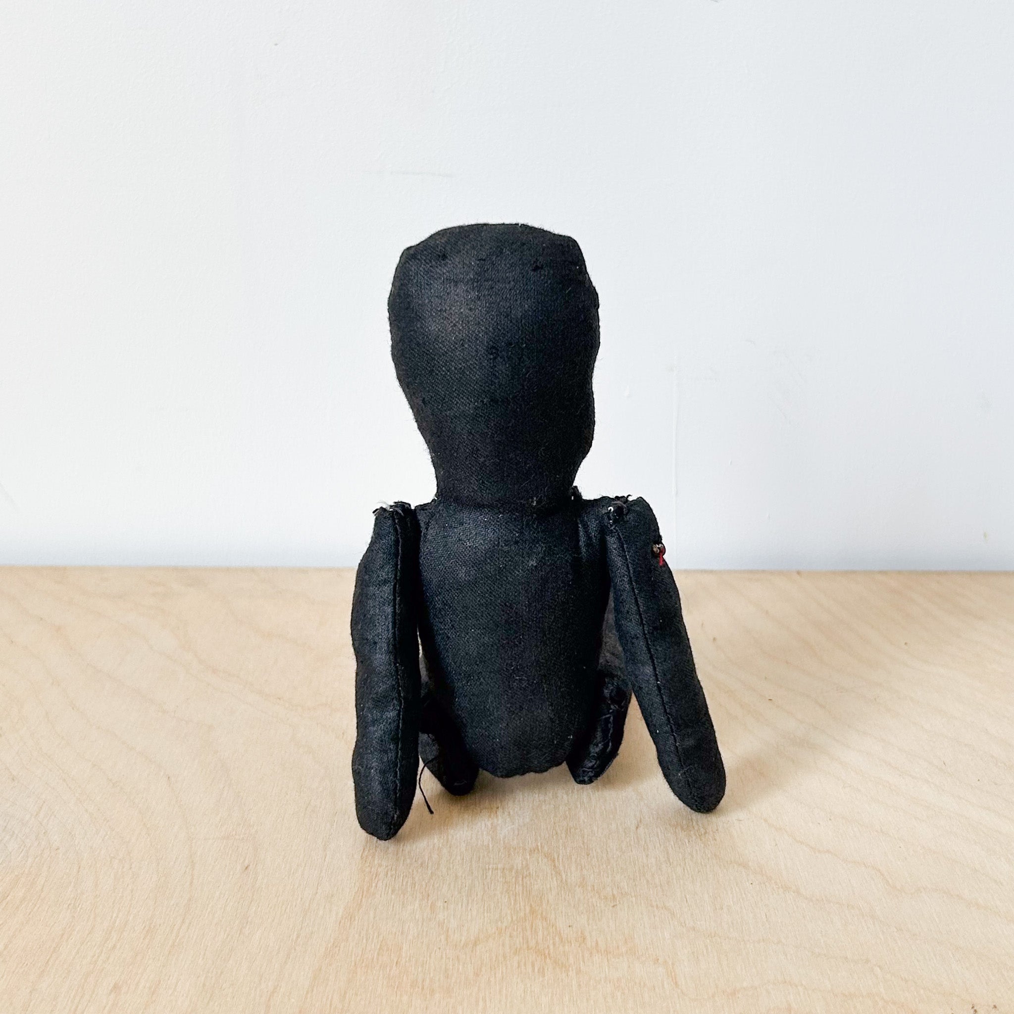 Handmade Black Rag Dall / ハンドメイド黒いぬいぐるみ