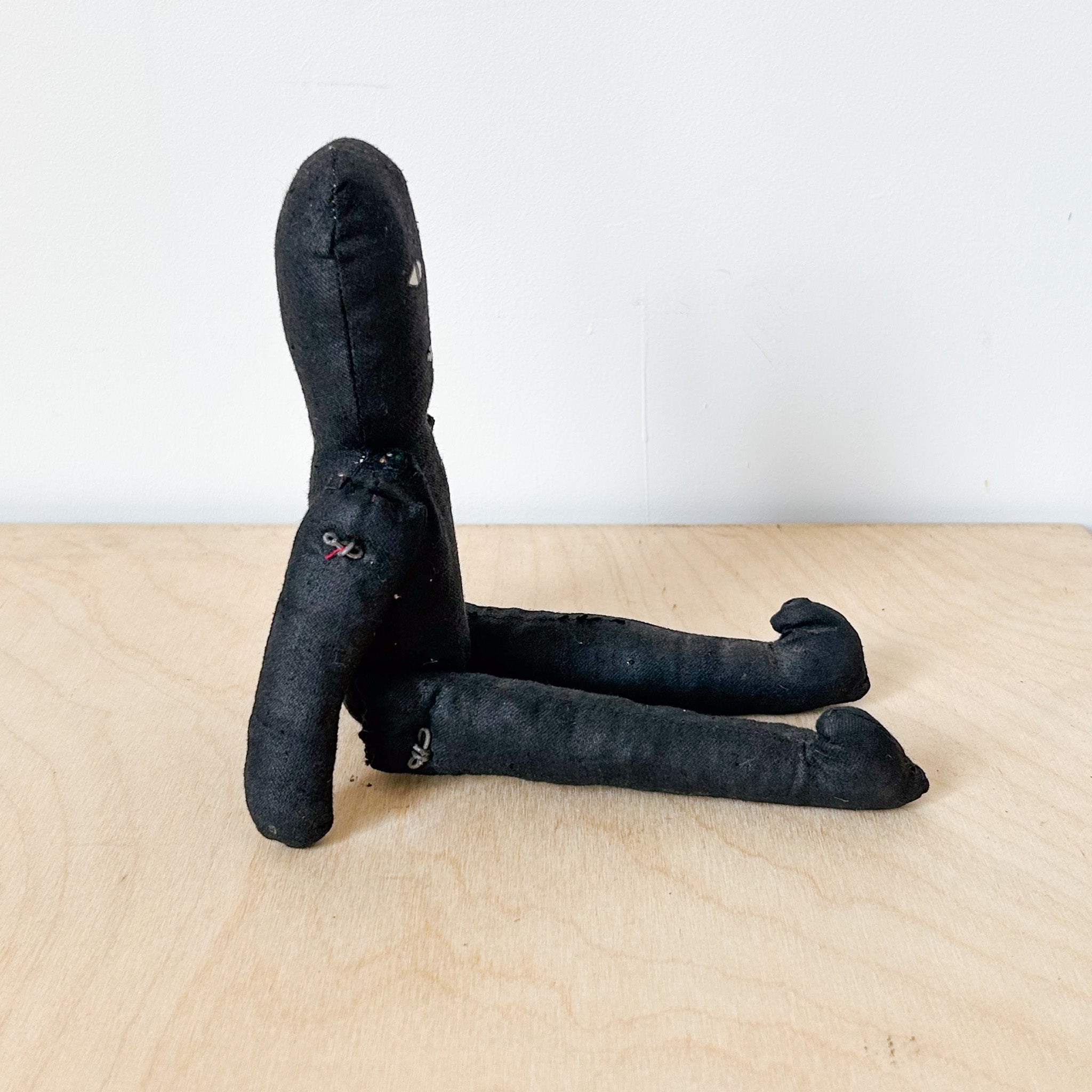 Handmade Black Rag Dall / ハンドメイド黒いぬいぐるみ
