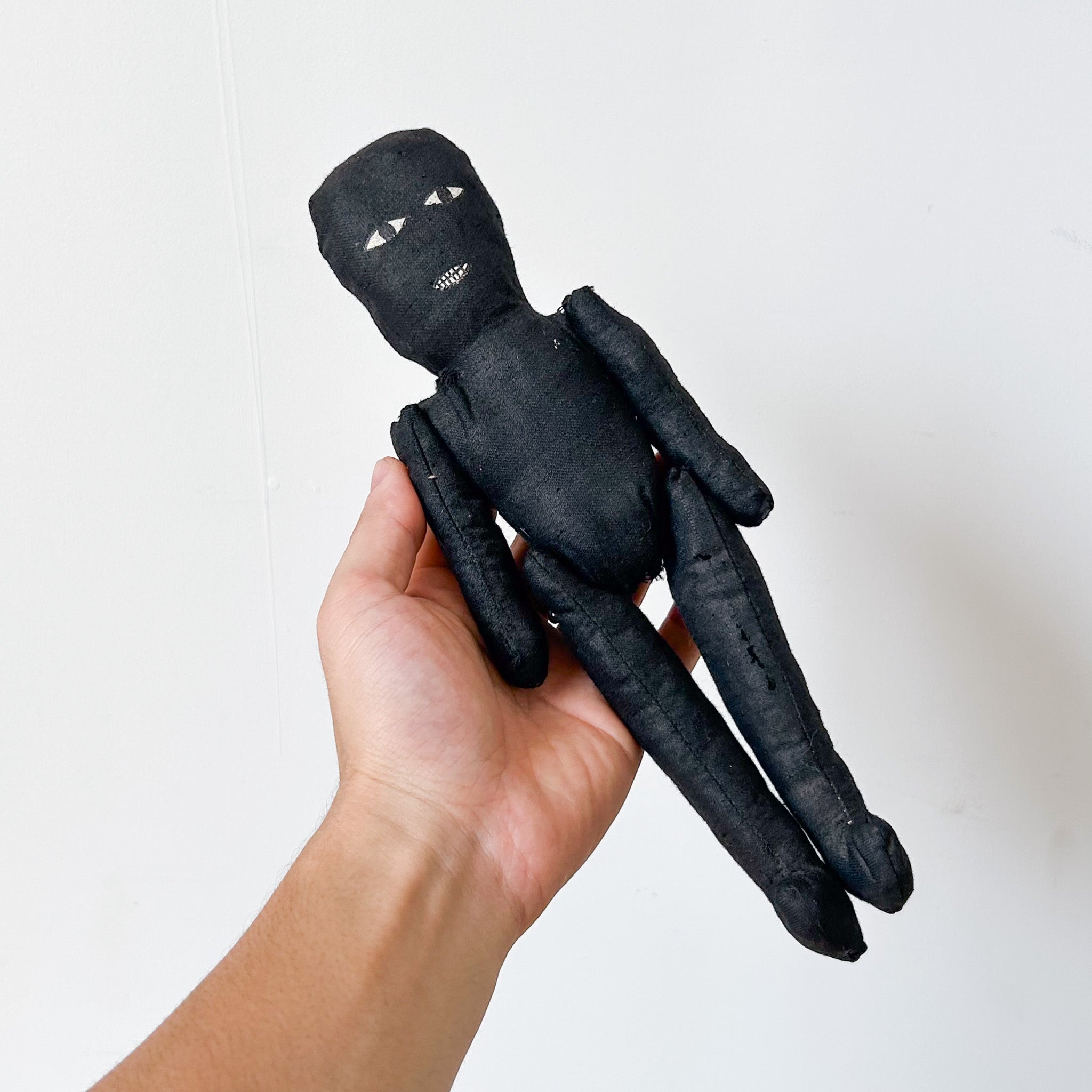 Handmade Black Rag Dall / ハンドメイド黒いぬいぐるみ