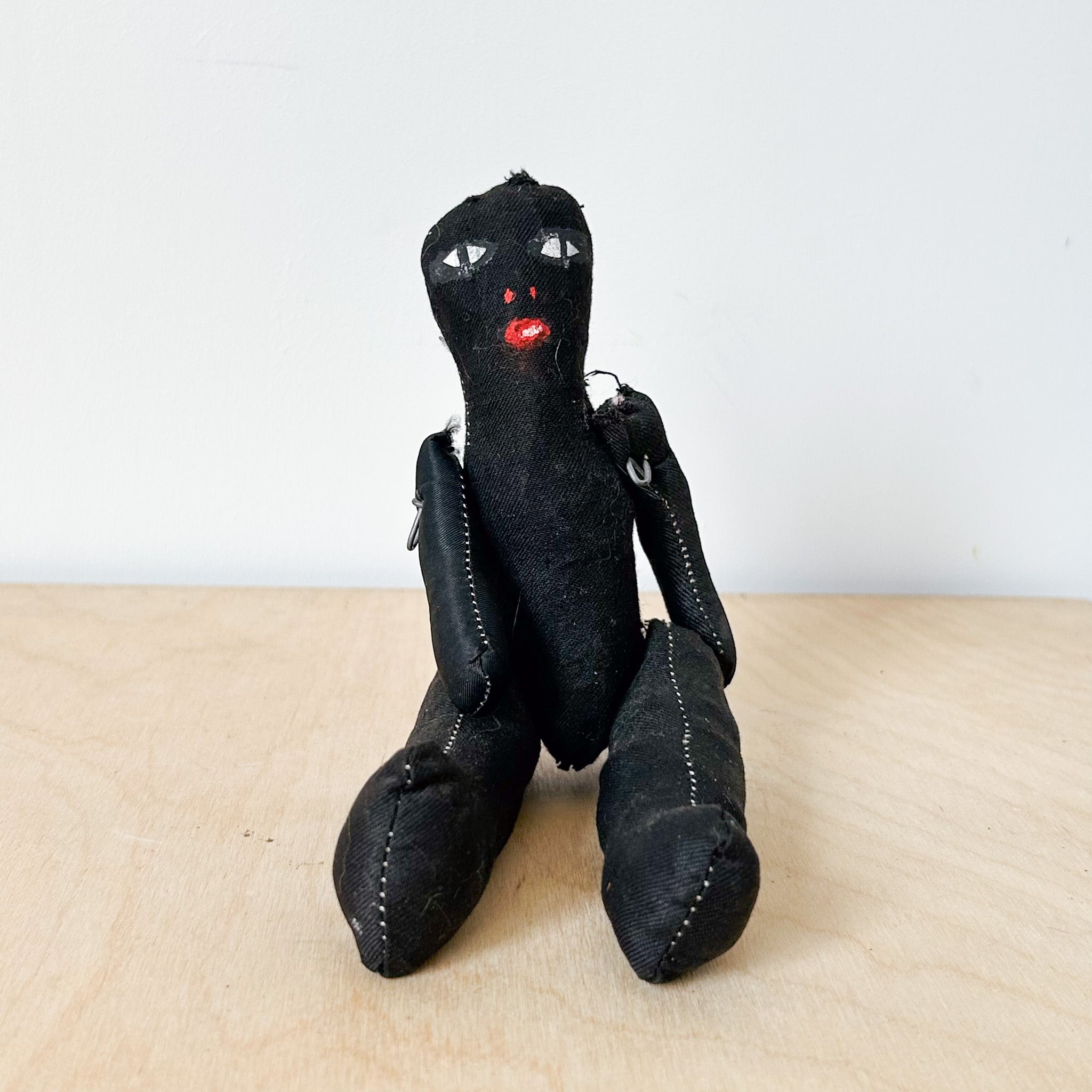 Handmade Black Rag Dall / ハンドメイド黒いぬいぐるみ