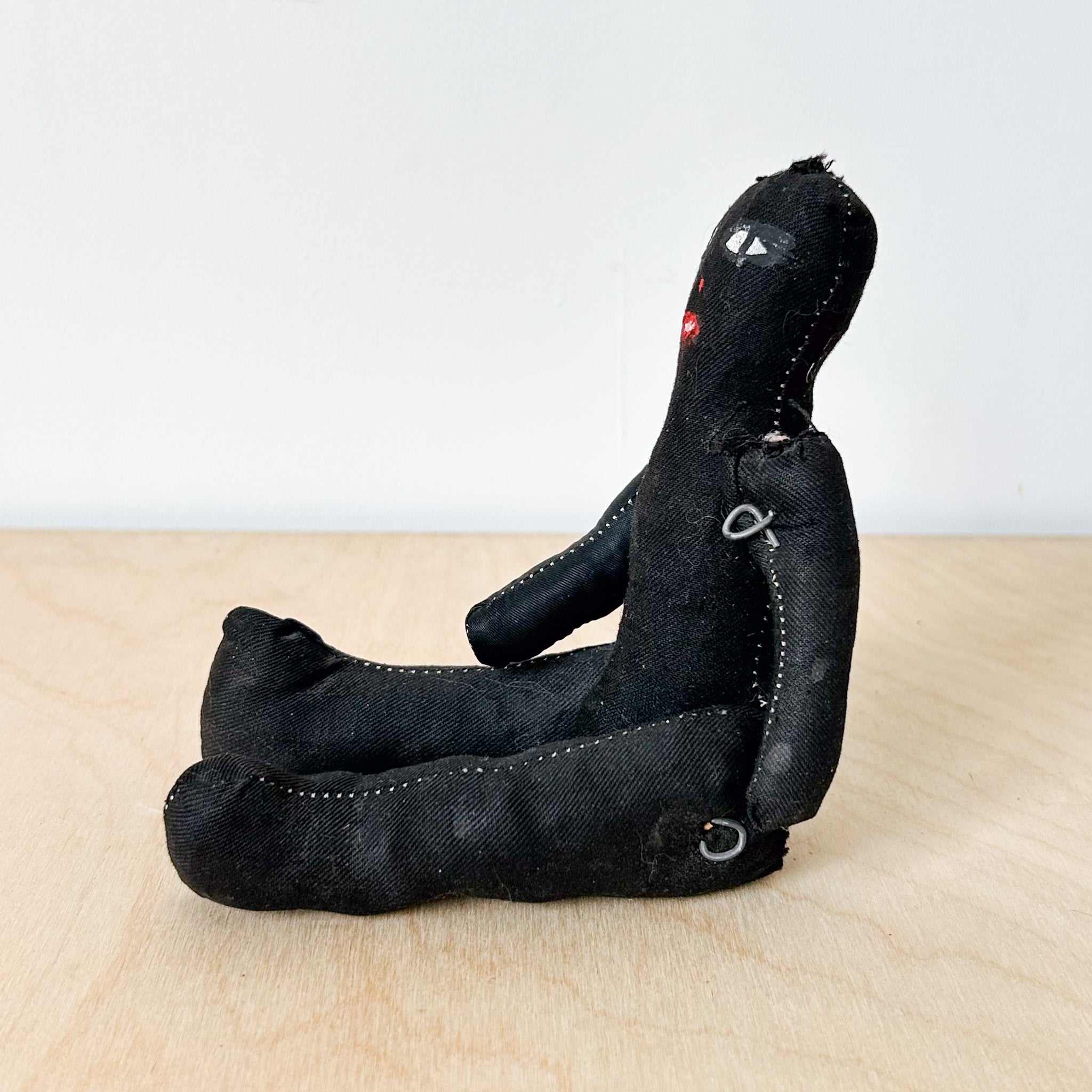 Handmade Black Rag Dall / ハンドメイド黒いぬいぐるみ
