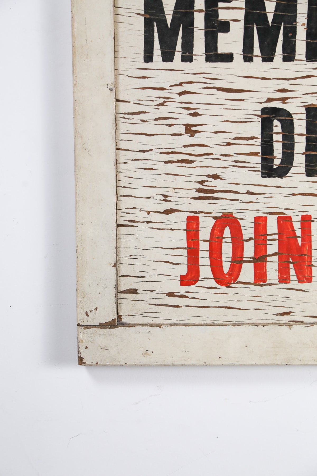 MEMBERSHIP DRIVE Wooden Sign / 木製ペイントサインボード