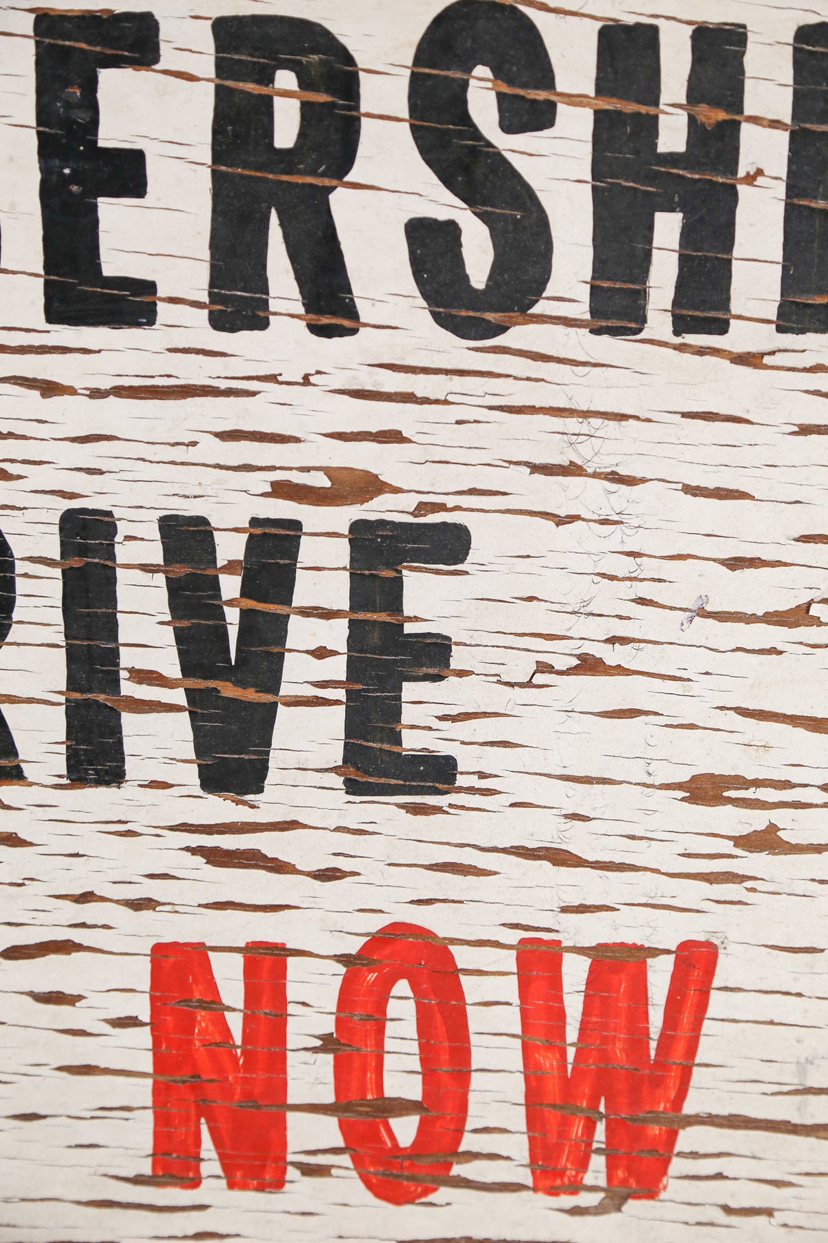 MEMBERSHIP DRIVE Wooden Sign / 木製ペイントサインボード