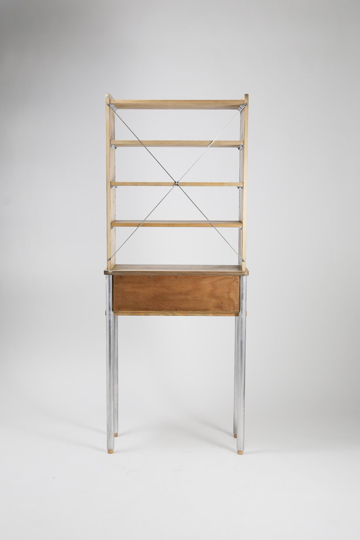 Plywood & Metal Pipe Tall Shelf / 合板とメタルパイプのトールシェルフ