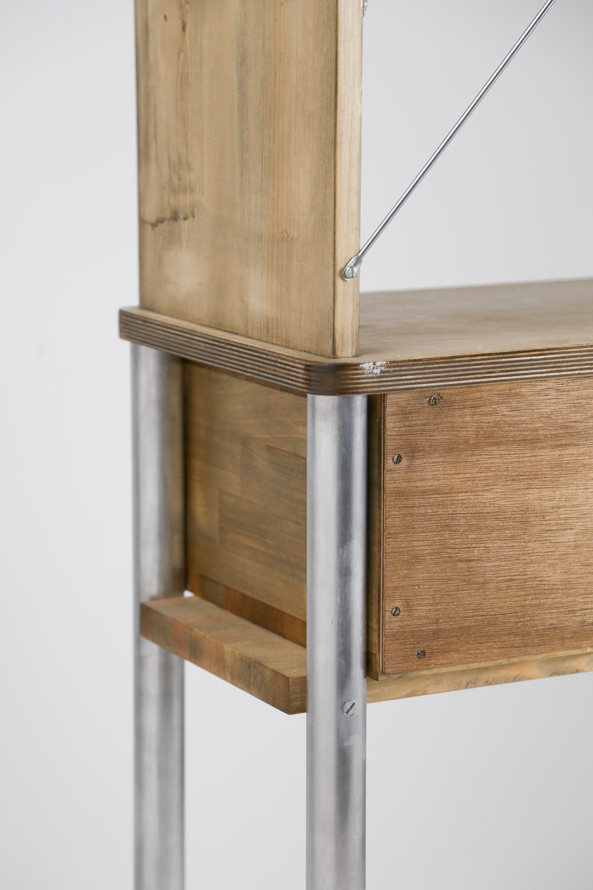 Plywood & Metal Pipe Tall Shelf / 合板とメタルパイプのトールシェルフ