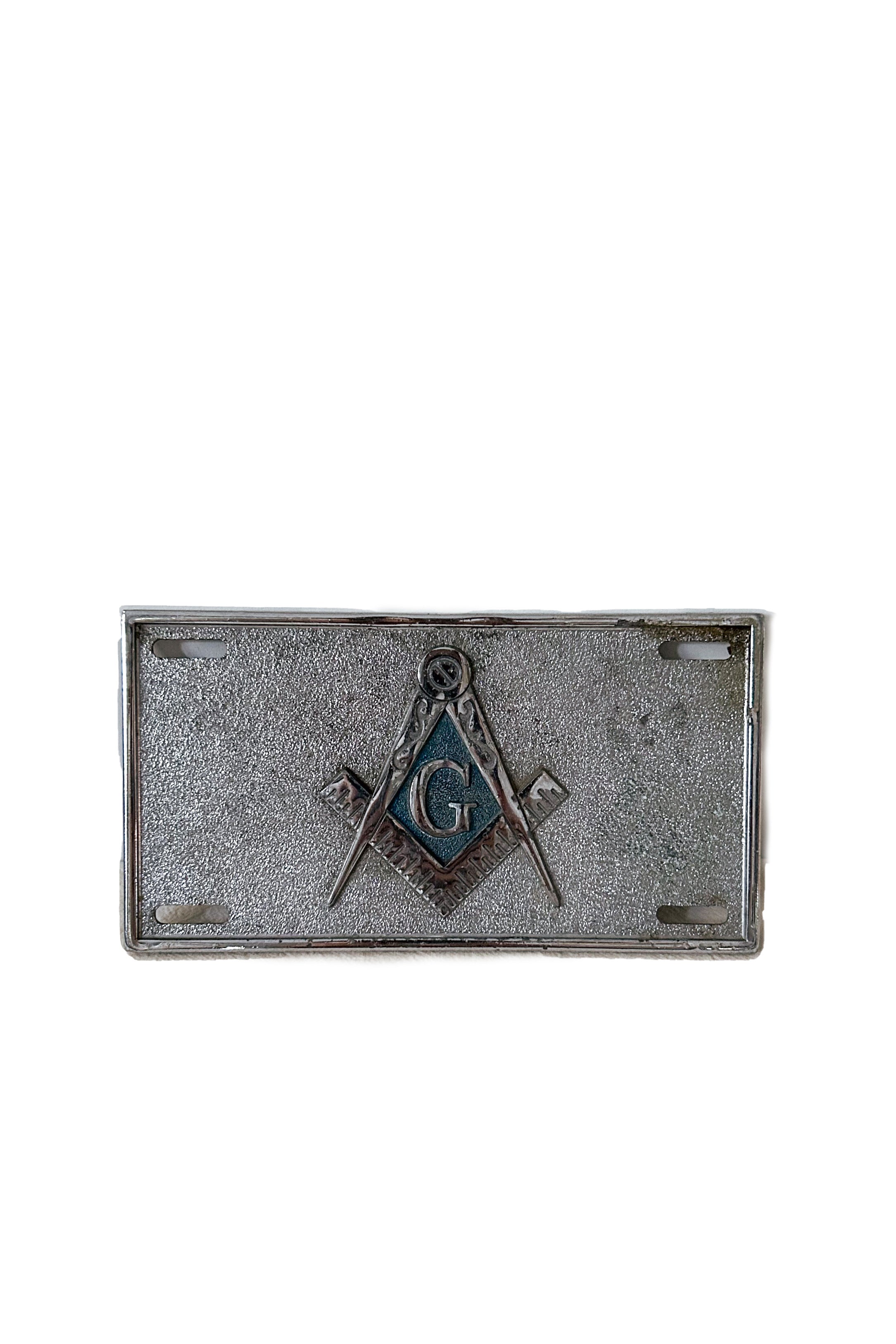 Freemason Logo Metal Plate / フリーメイソンロゴ金属プレート