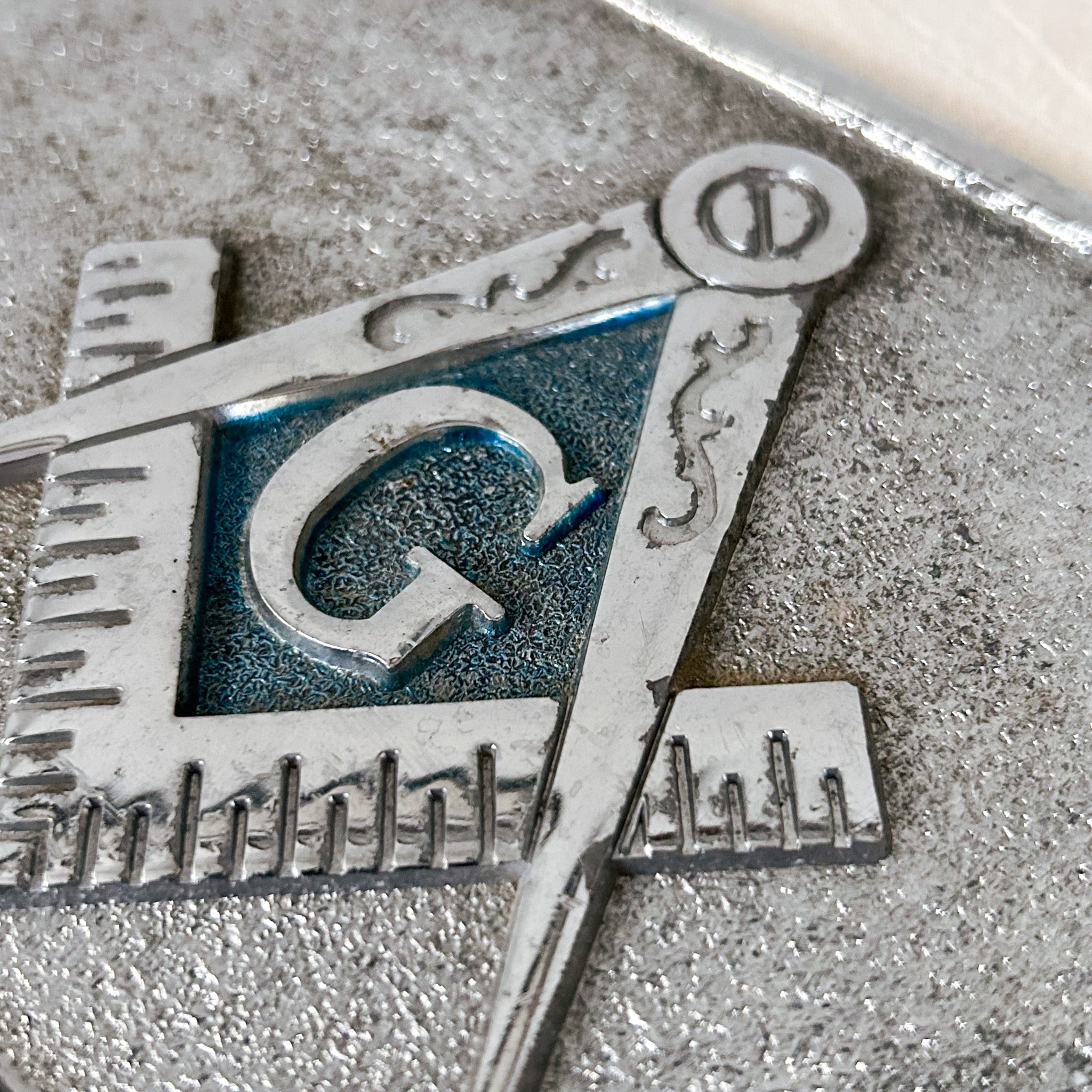 Freemason Logo Metal Plate / フリーメイソンロゴ金属プレート