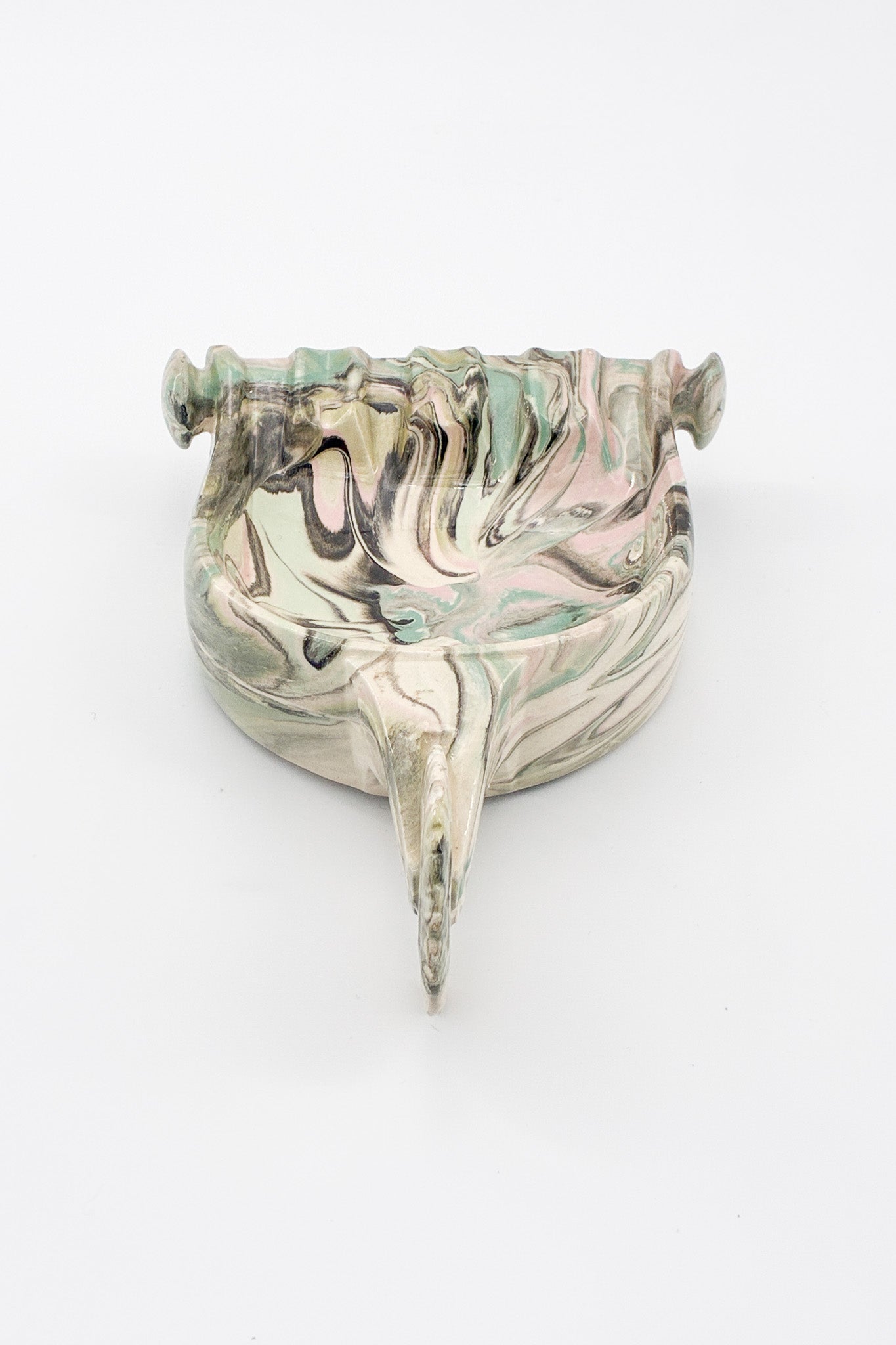 Ceramic Marble Ashtray / 陶器のマーブル柄 灰皿