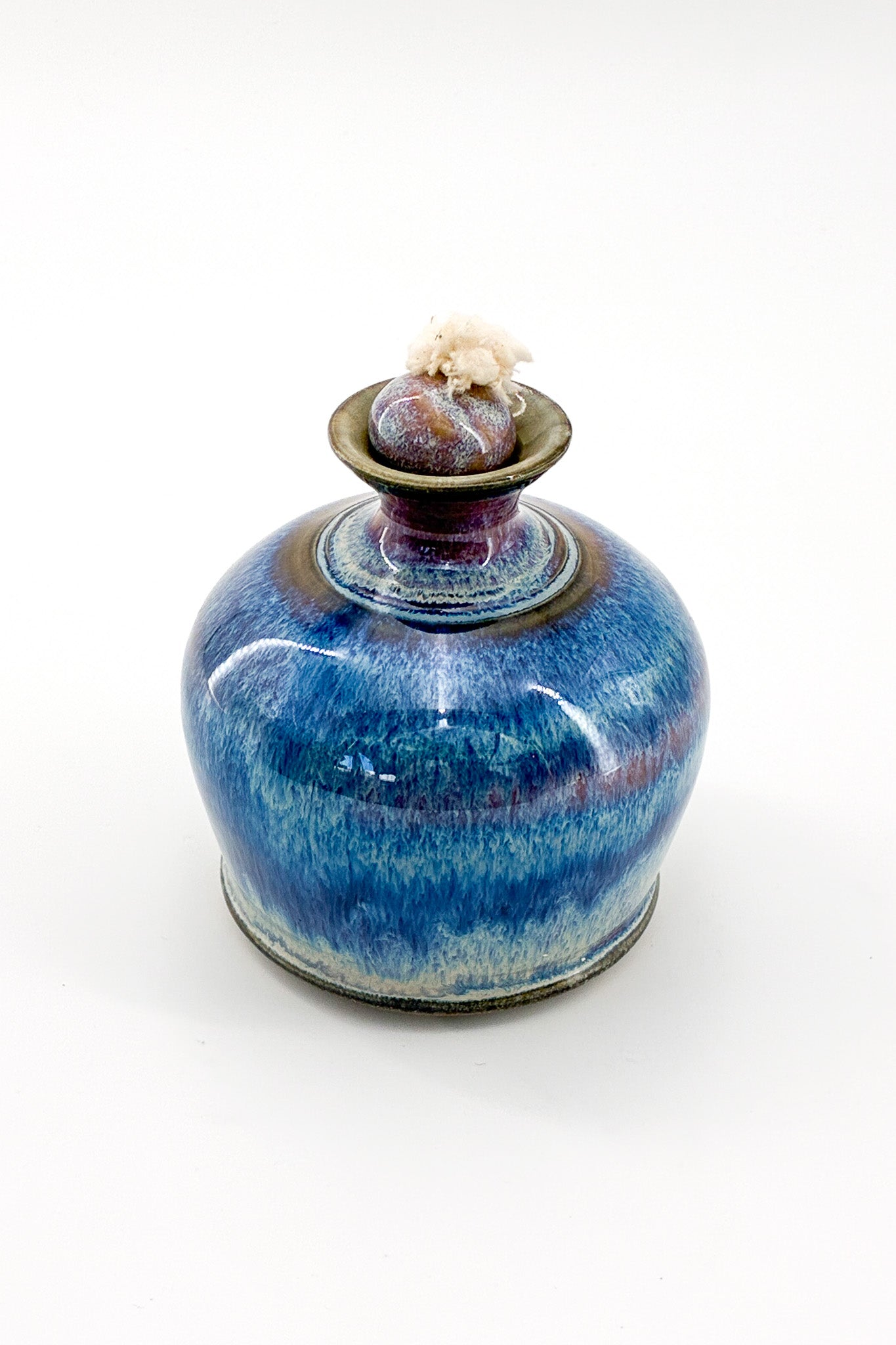 Oil Lamp (Floral Pattern) / オイルランプ（ピンク/ブルー）
