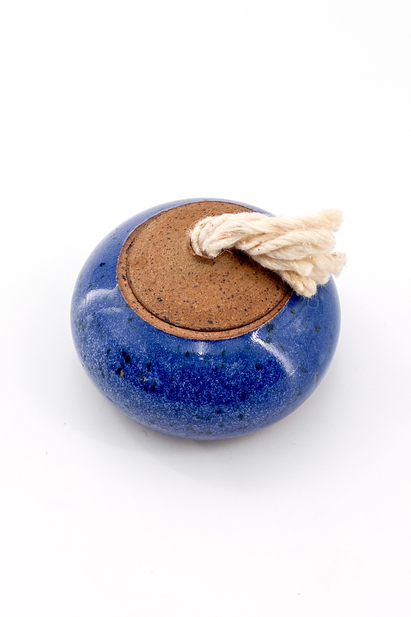 Ceramic Oil Lamp (Blue) / オイルランプ（ブルー）